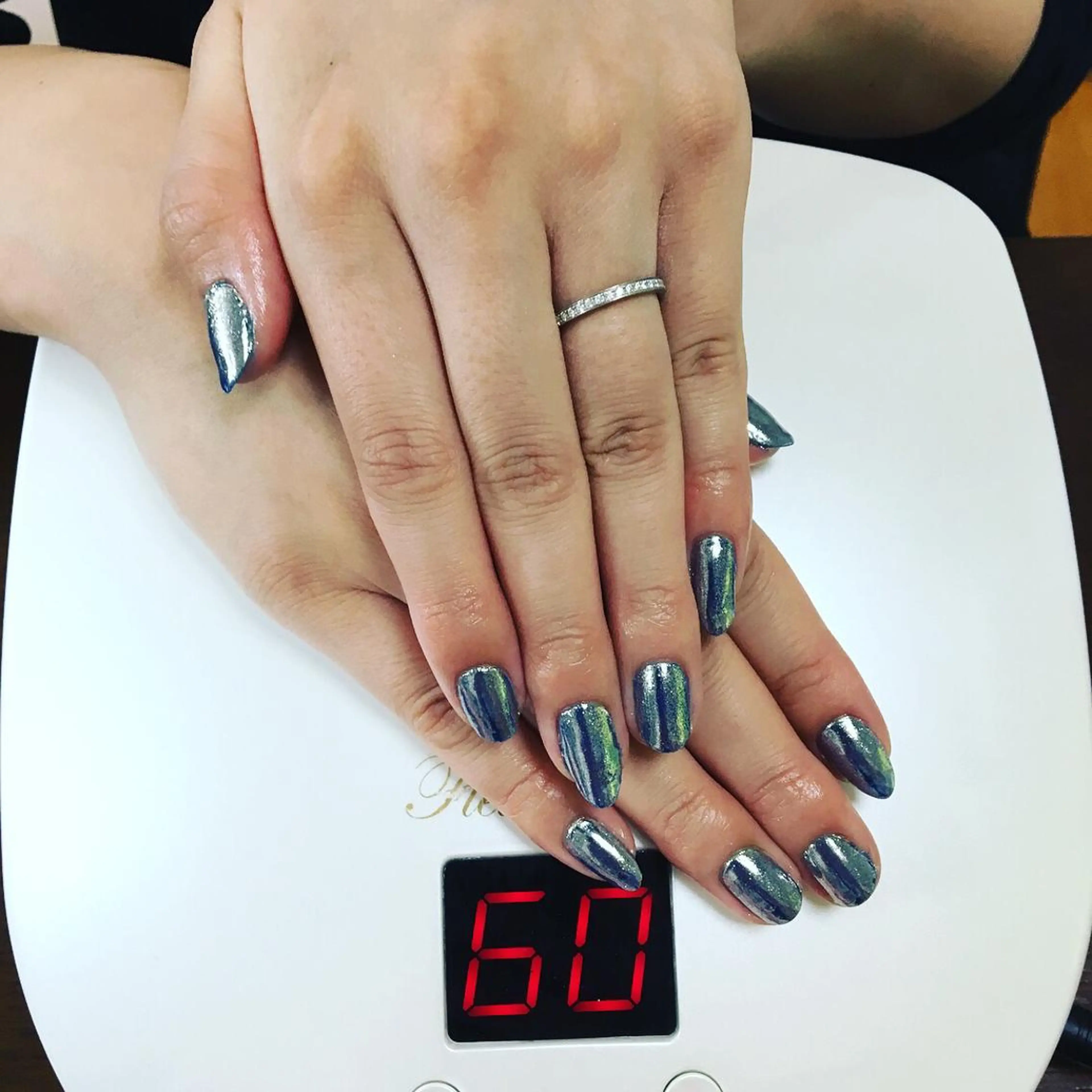 ネイル ブルー ミラーネイル その他(ネイル) KuReIo nailのネイルデザイン