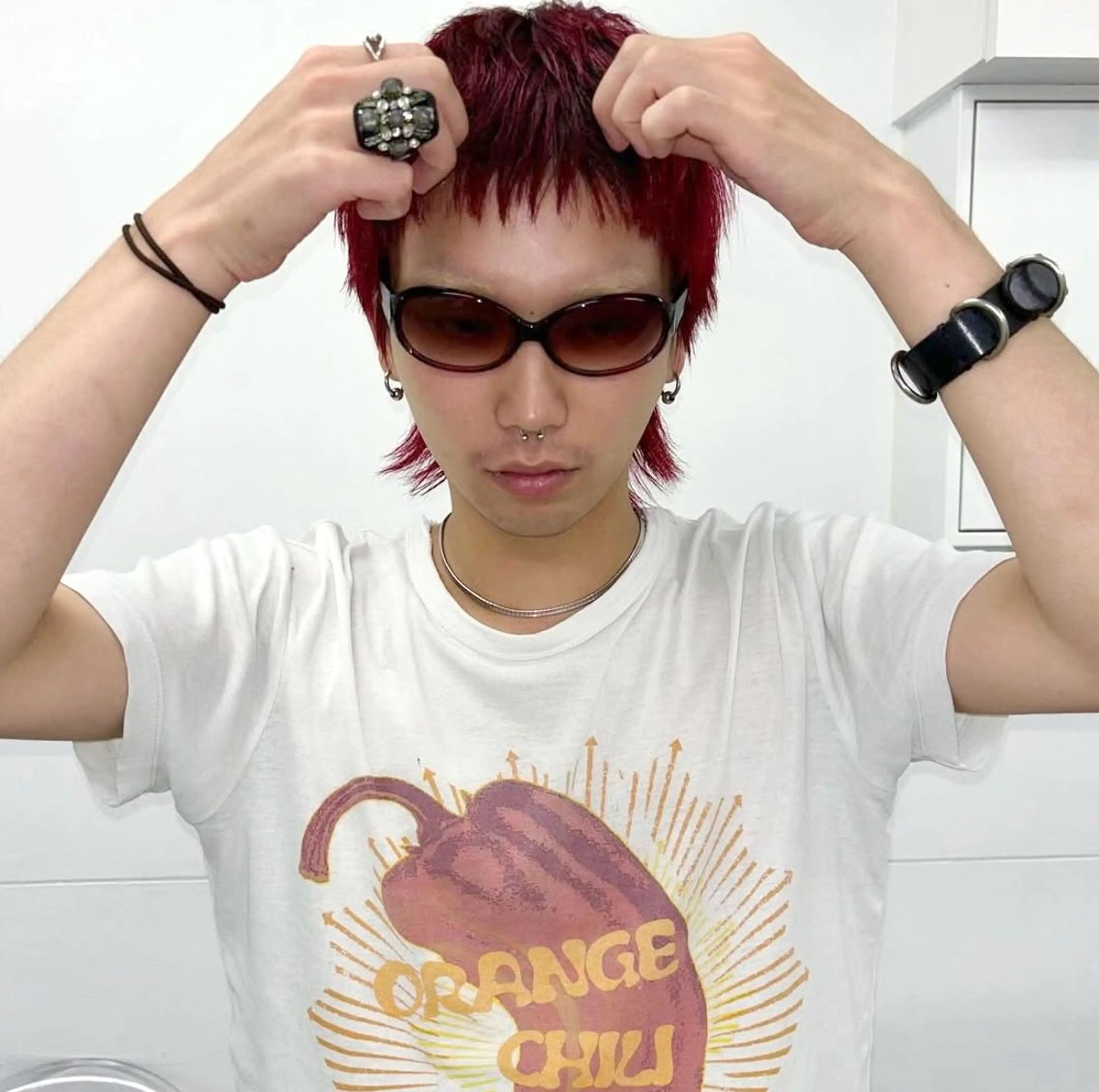 カラー メンズ ヘアカラー トリートメント hair salon 丹tan所属・Rena✴︎トレンド ×スタンダードMIXのヘアスタイル