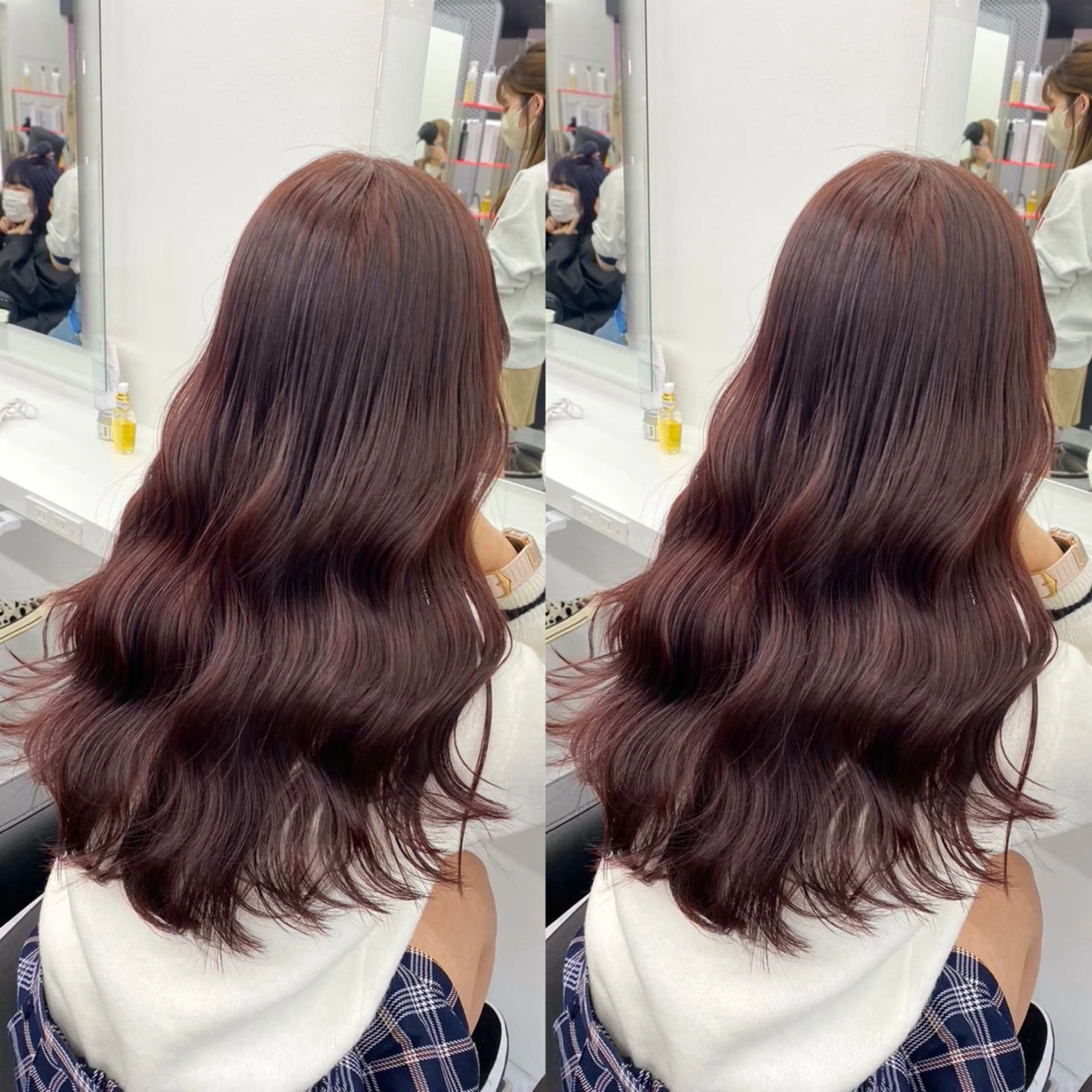 ロング まろっと艶感ブラウン ベージュ🤍まなかのヘアスタイル