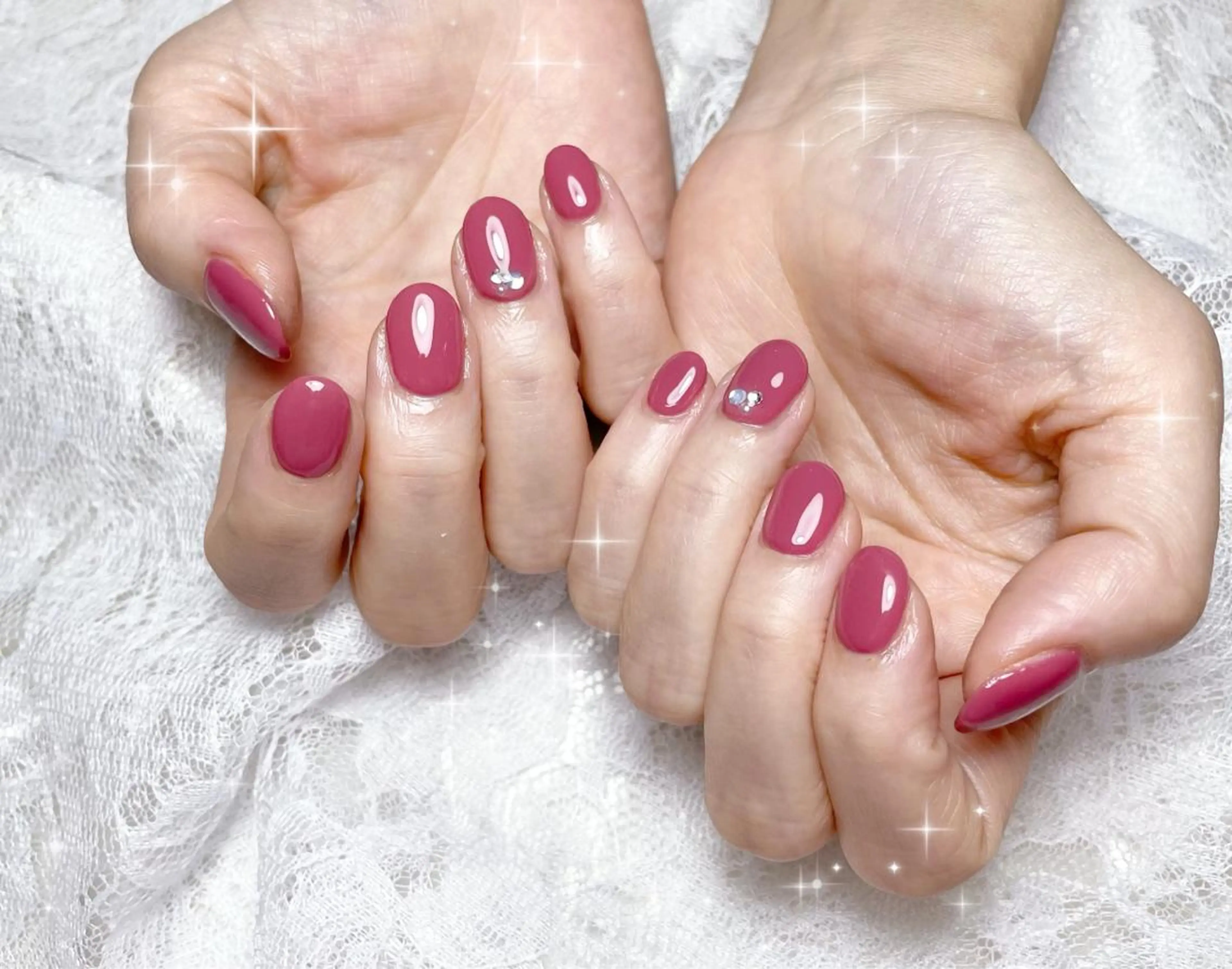 ネイル ワンカラーネイル FLARE NAIL フレアネイルのネイルデザイン