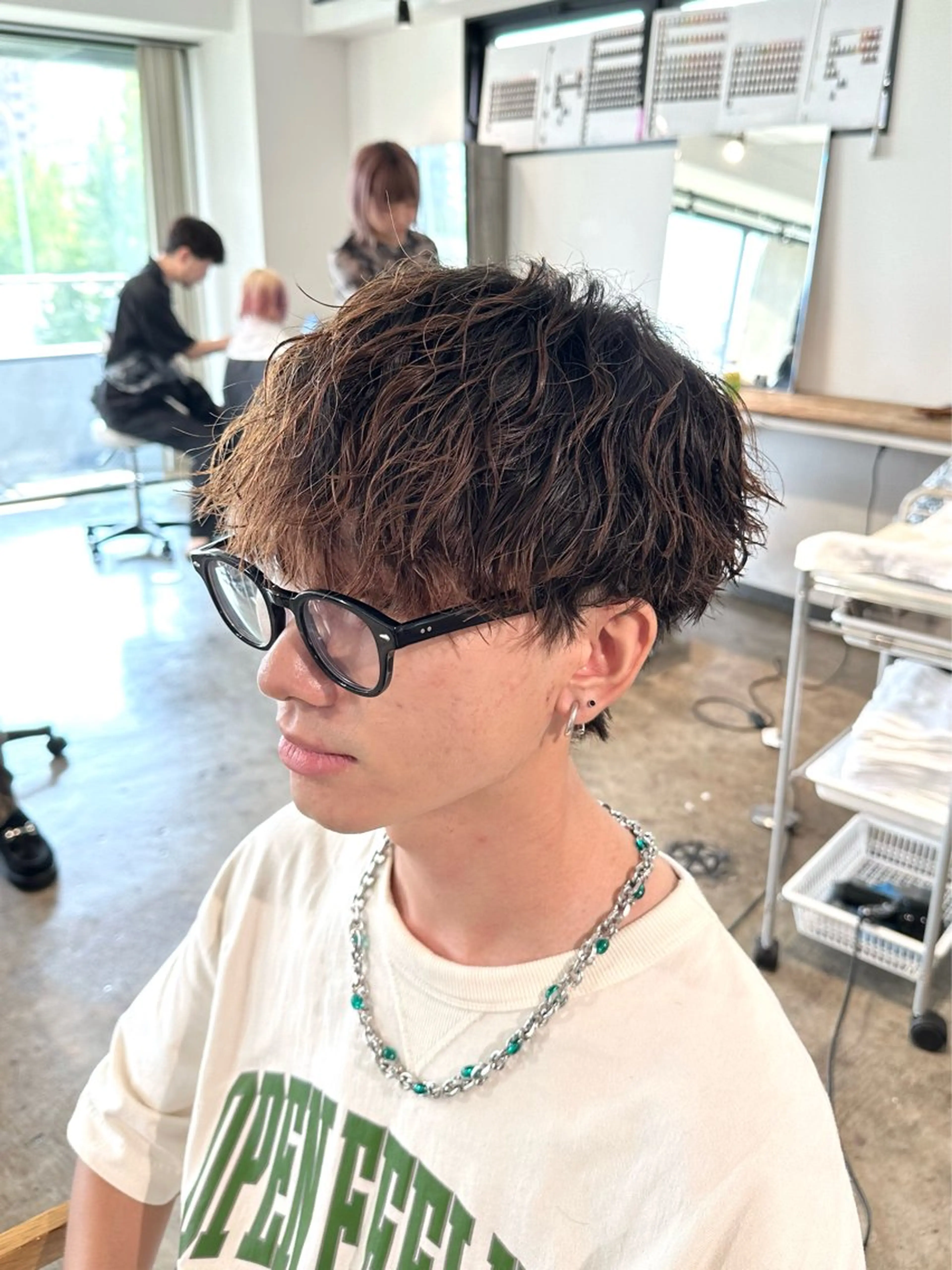 パーマ メンズ マッシュ メンズパーマ ツイストスパイラルパーマ スパイラルパーマ カット パーマ トリートメント 骨格補正施術/メンズ 専門美容師/YUYAのヘアスタイル