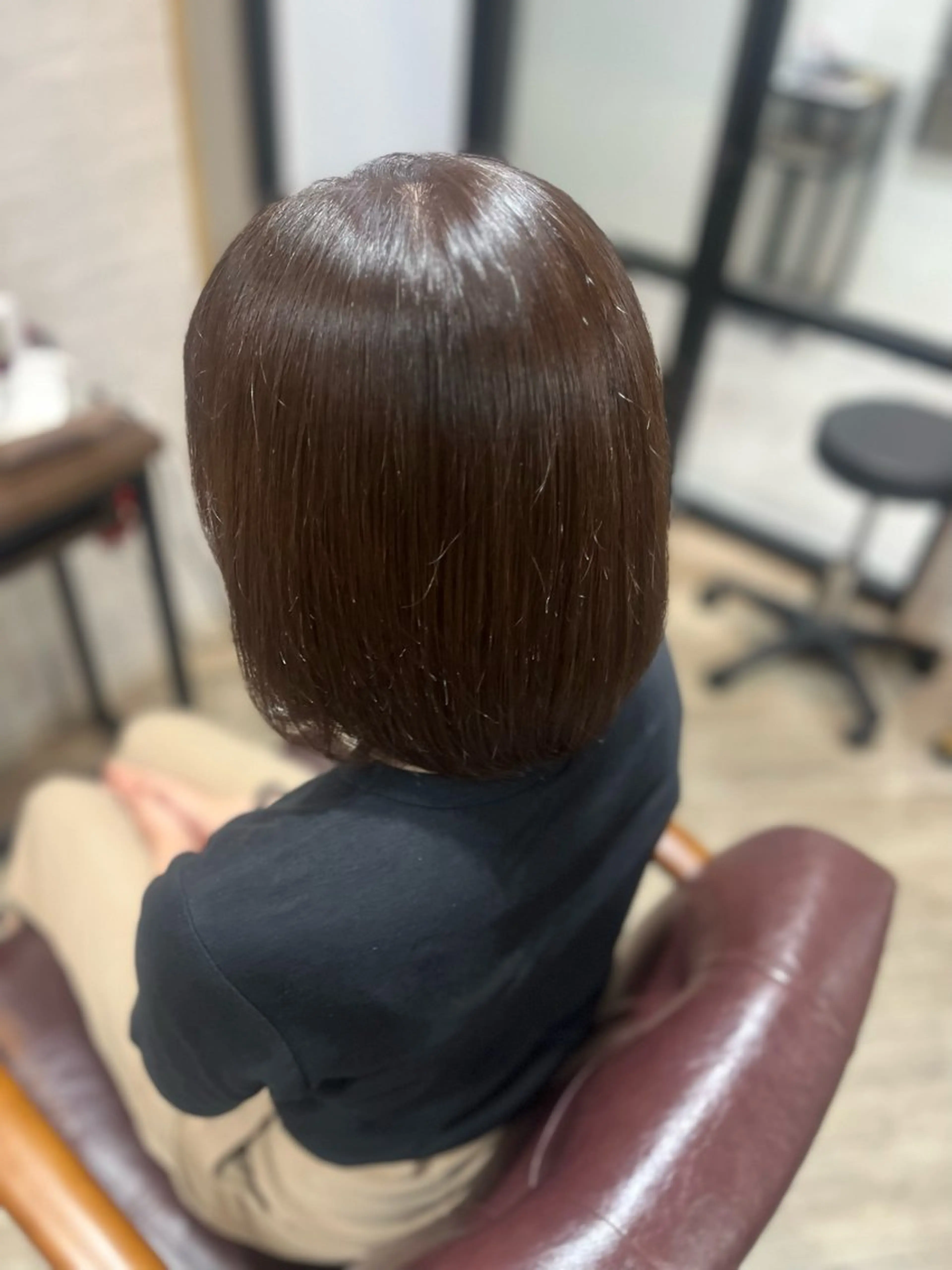 ミディアム カラー ブラウンカラー マロンブラウン 🫧ぷる艶カラー🫧 Yuubi🦩のヘアスタイル