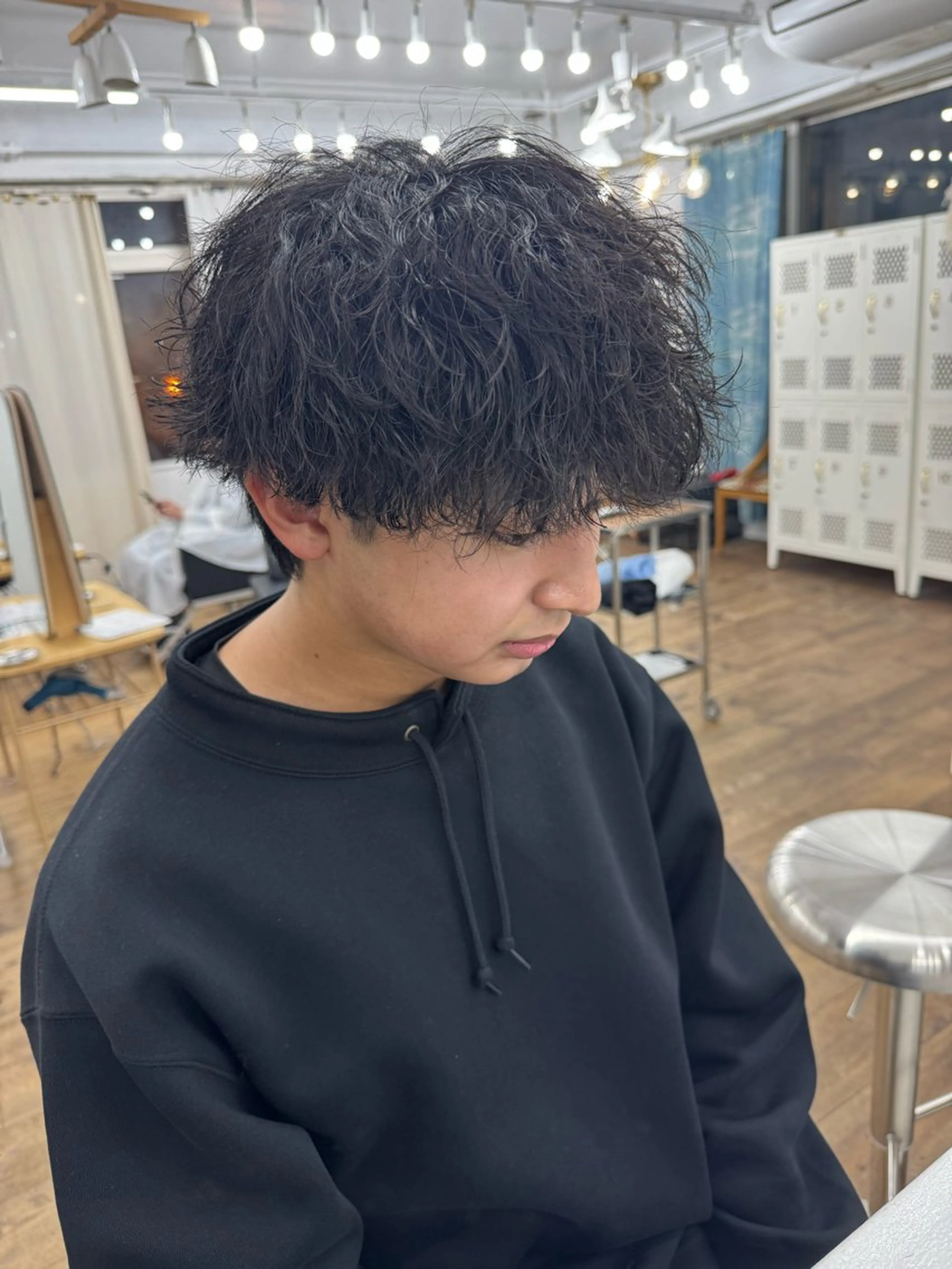 ショート パーマ メンズ メンズパーマ カット パーマ メンズ特化サロン ユウヘイのヘアスタイル