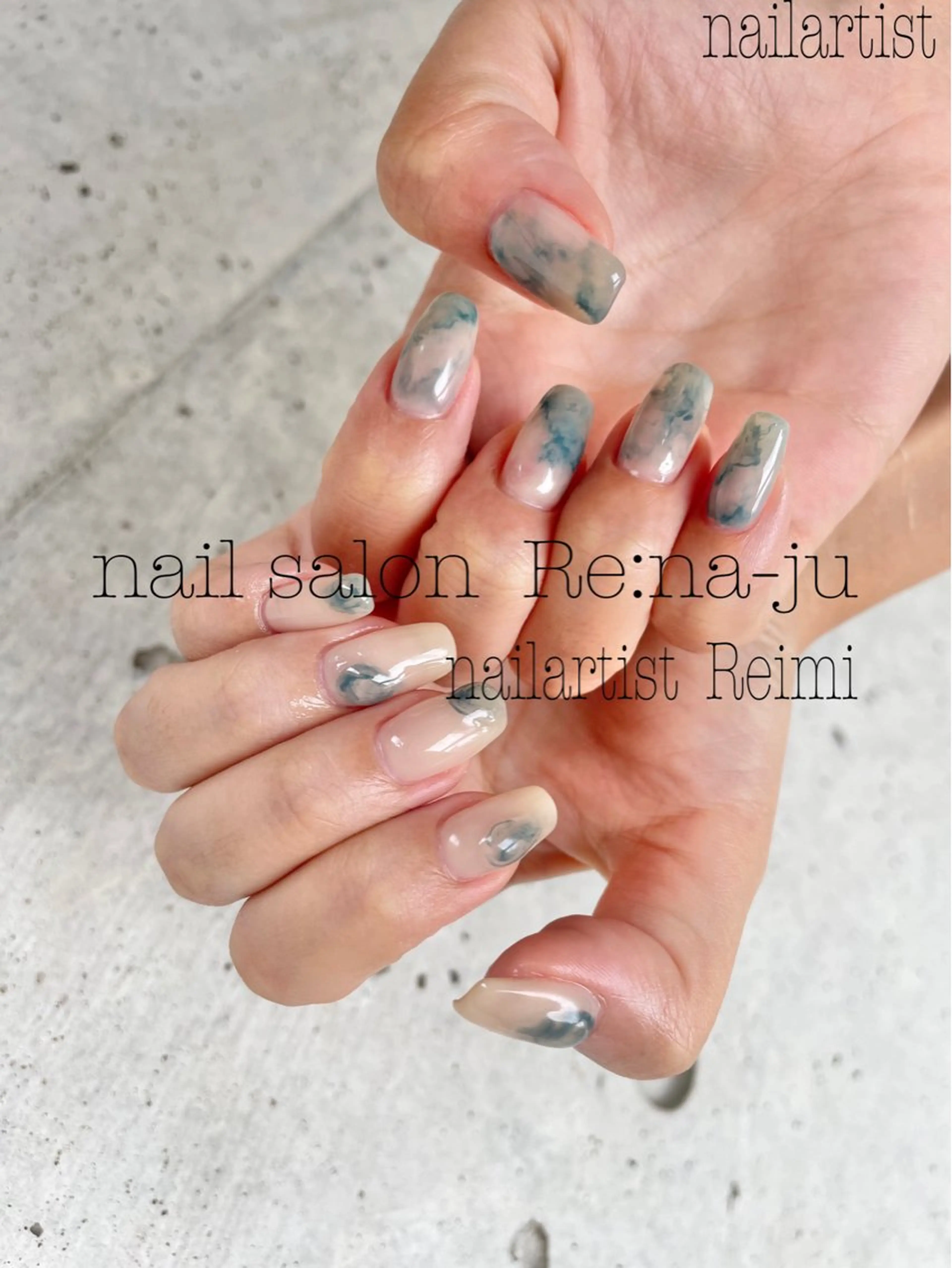 ネイル 持ち込み Rena-ju キャサディのネイルデザイン