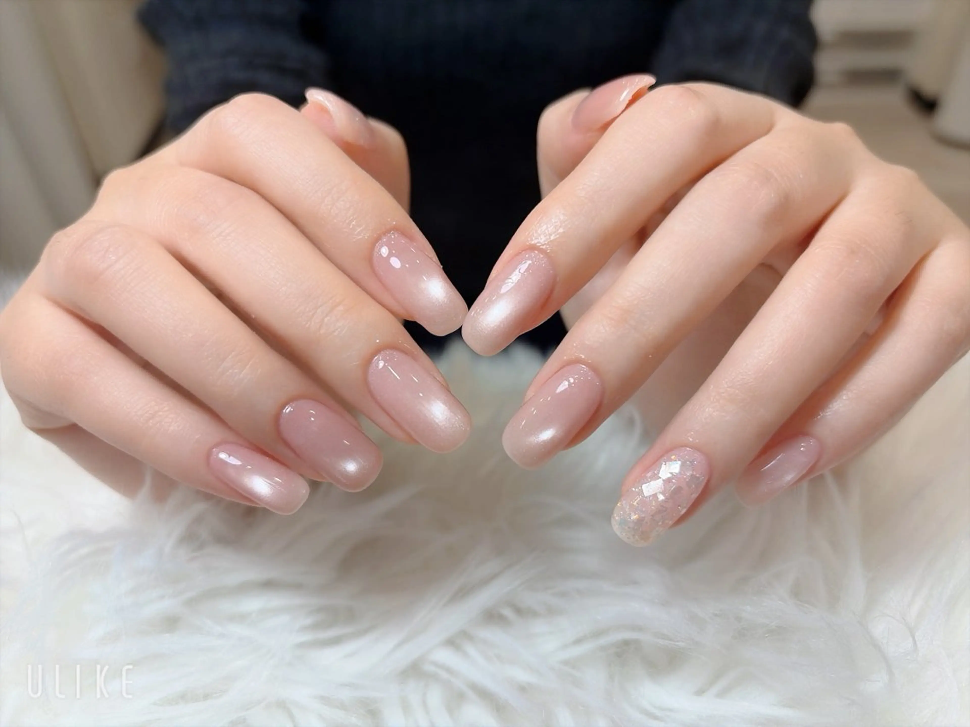 ネイル フレンチネイル 韓国ネイル マグネットネイル ニュアンスネイル オフィスネイル チョウ Rachaelのネイルデザイン