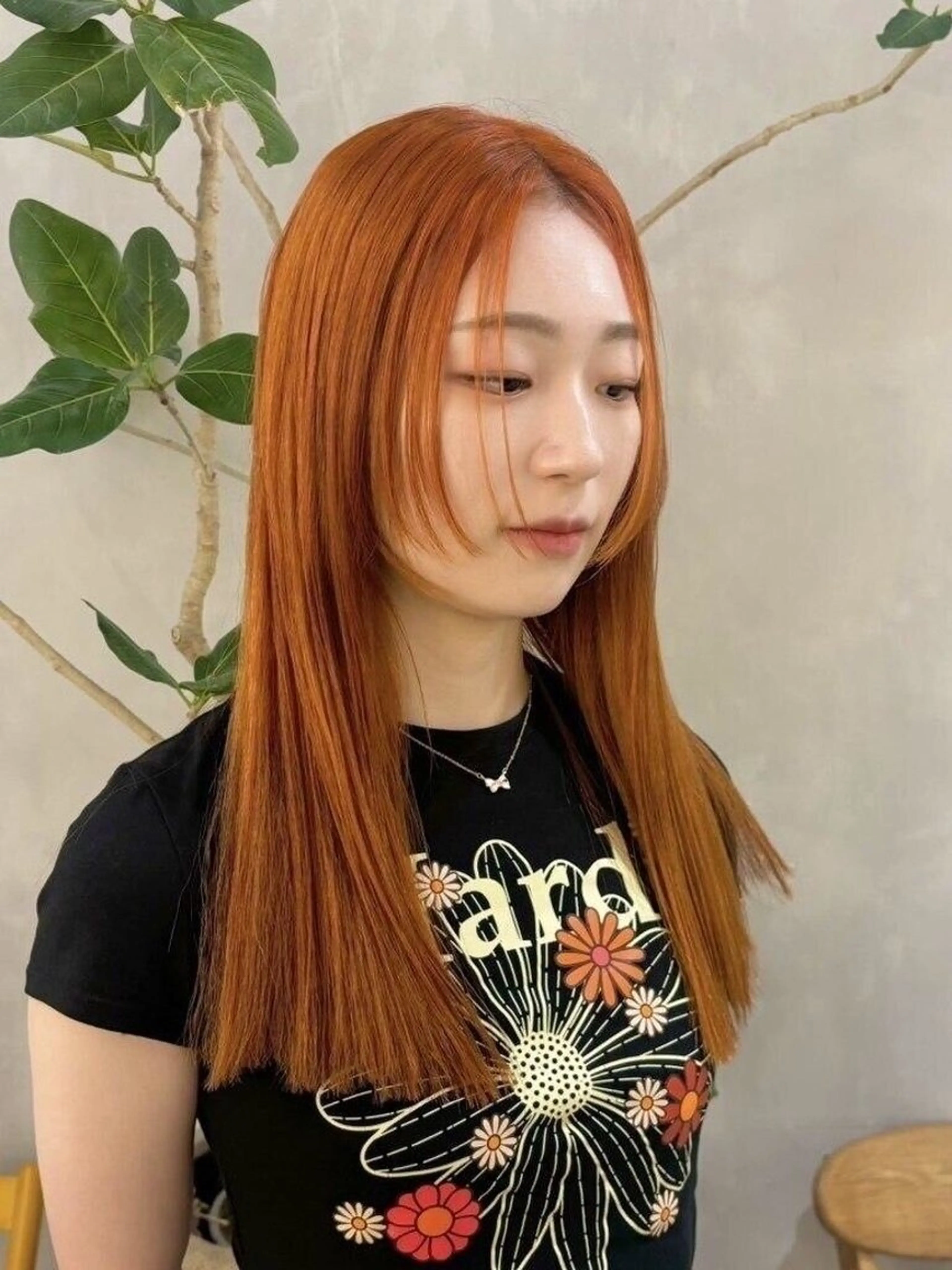 ロング カラー 韓国風🇰🇷レイヤ ーKEI🇰🇷のヘアスタイル