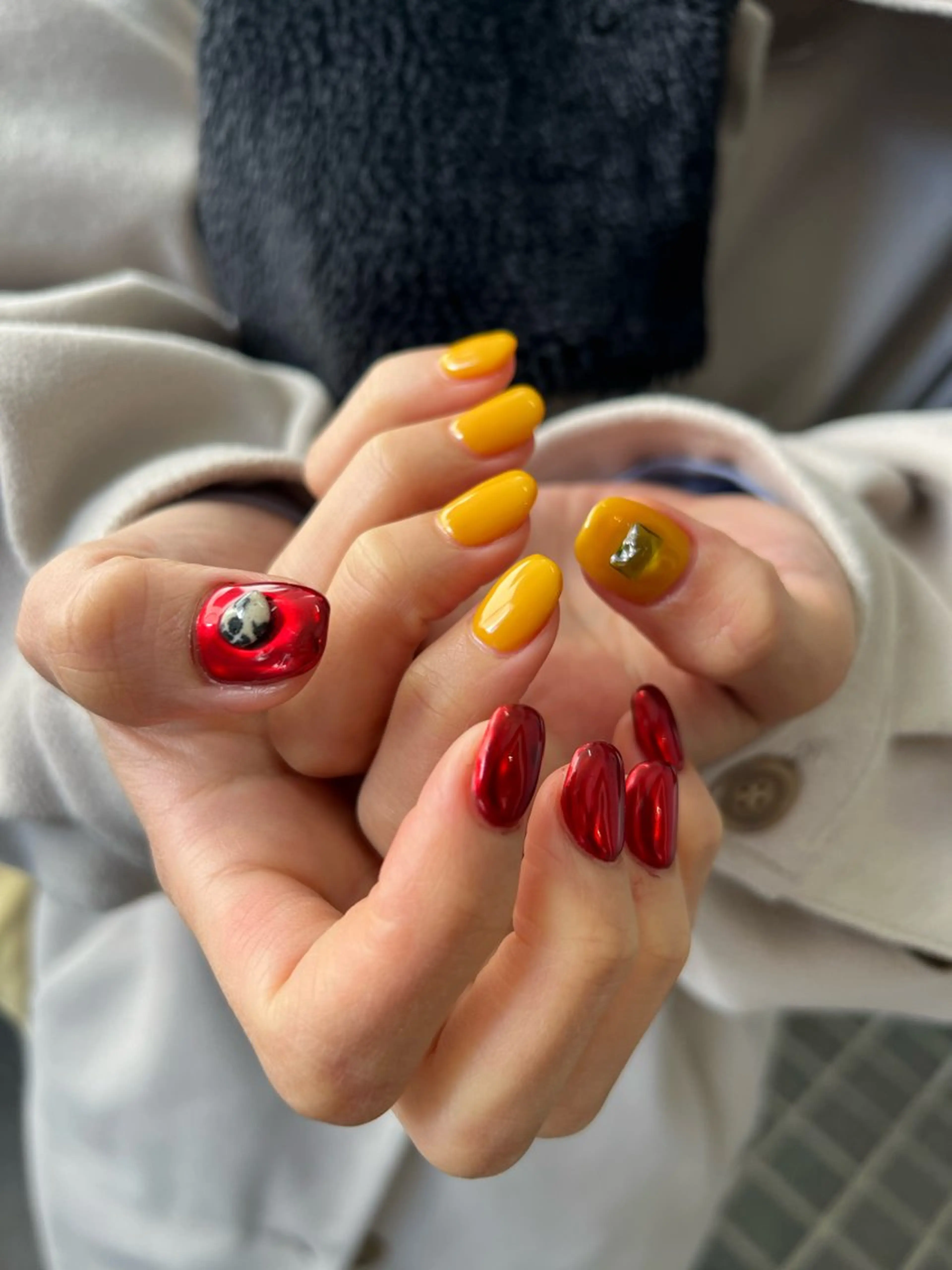 ネイル ミラーネイル ワンカラーネイル ハンドネイル ヘアメイクネイリスト 💄💅hidemiのヘアスタイル