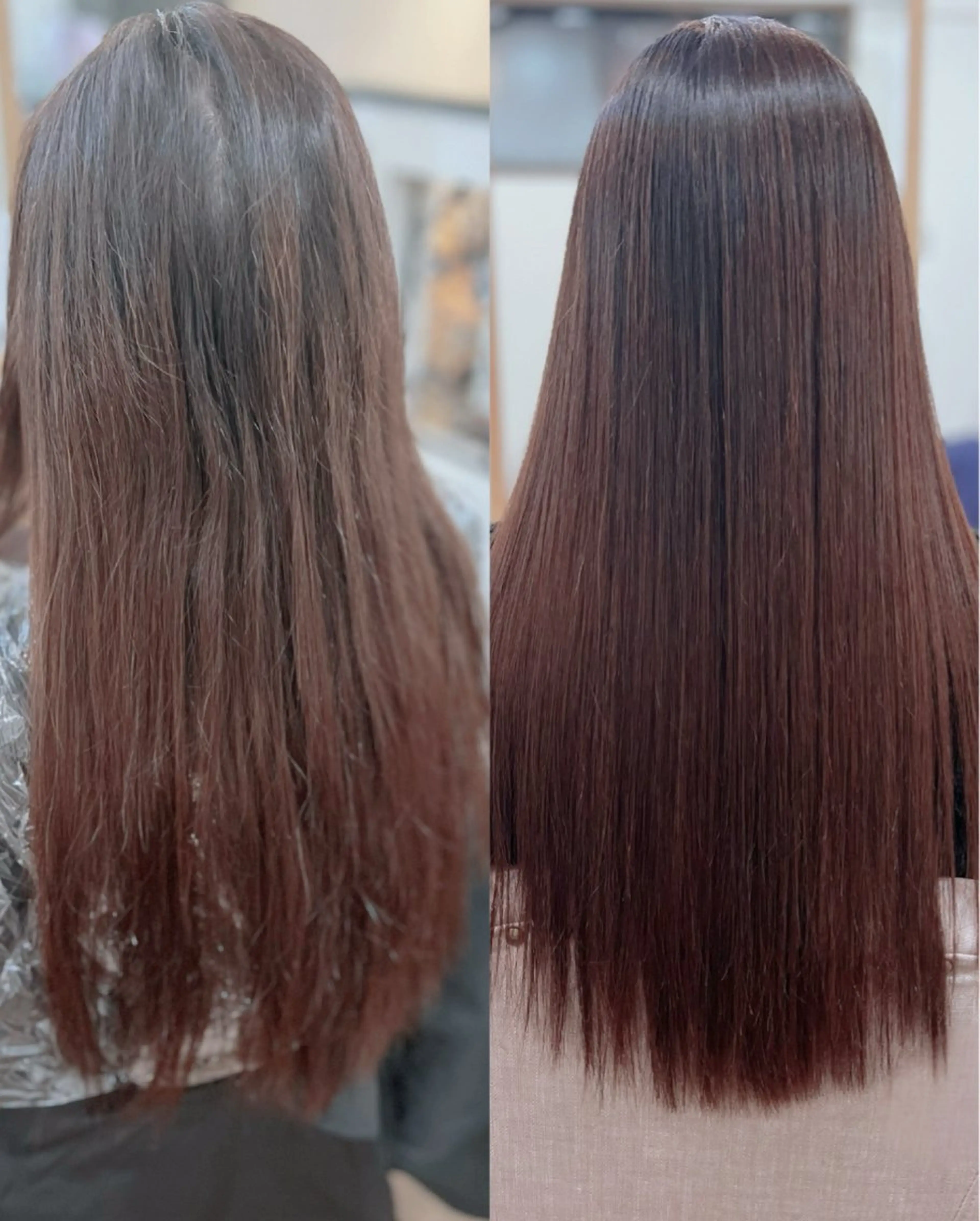 ロング パーマ 髪質改善 縮毛矯正 小野 ふみこのヘアスタイル