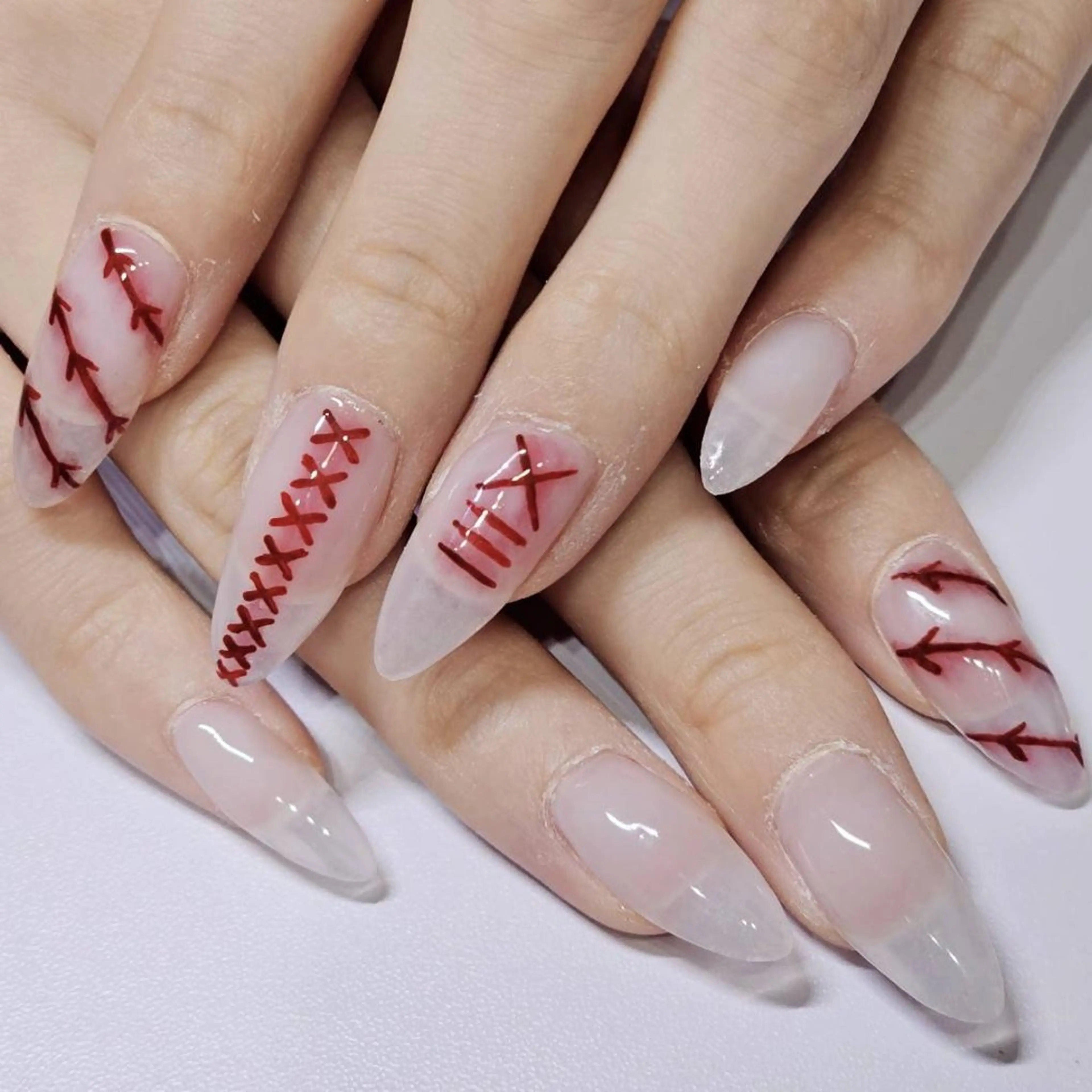 ネイル ワンカラーネイル ホワイト ハンドネイル よしだ ひろきのネイルデザイン