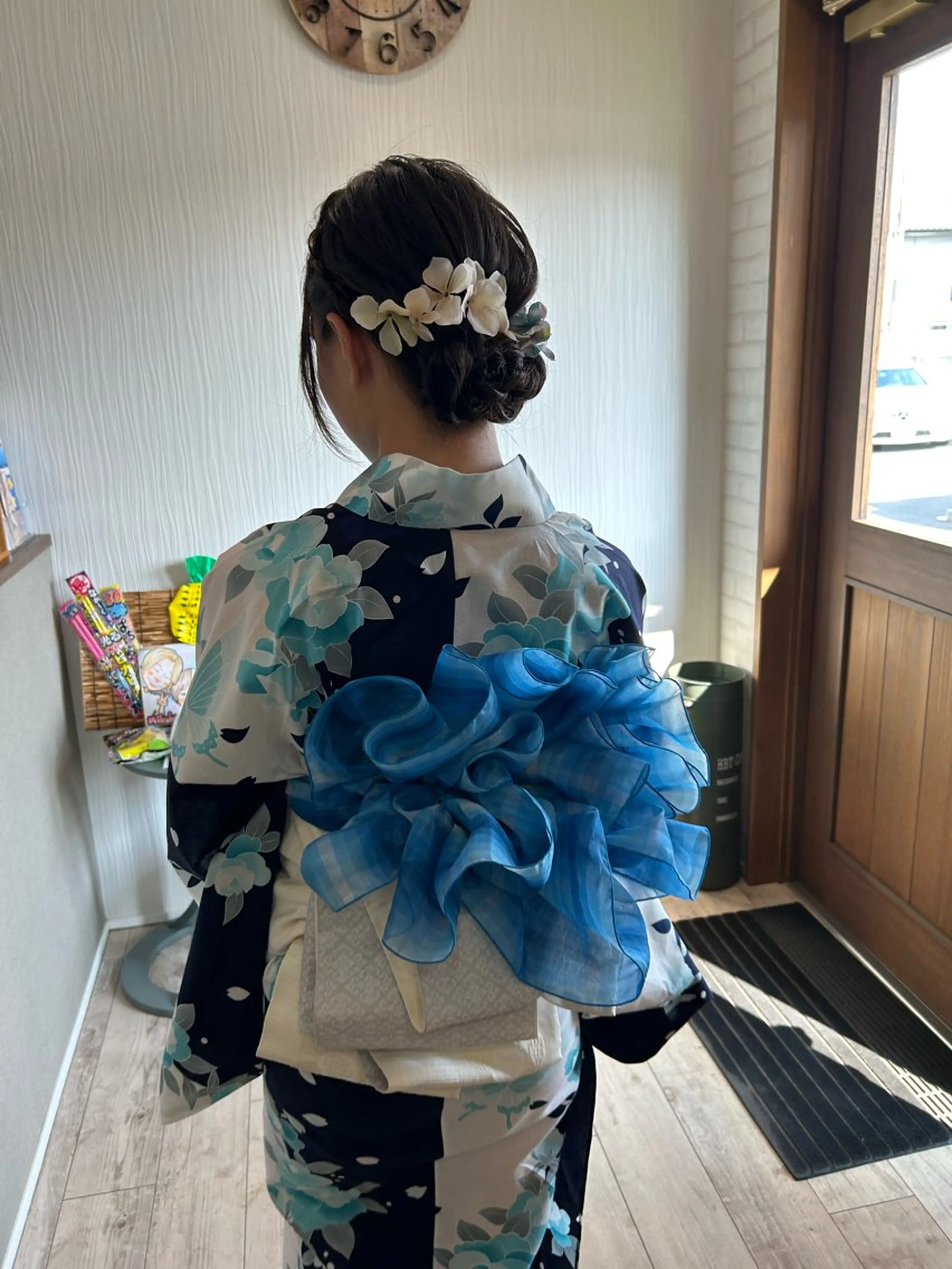 ロング 浴衣 nikohair CHIKAのヘアスタイル