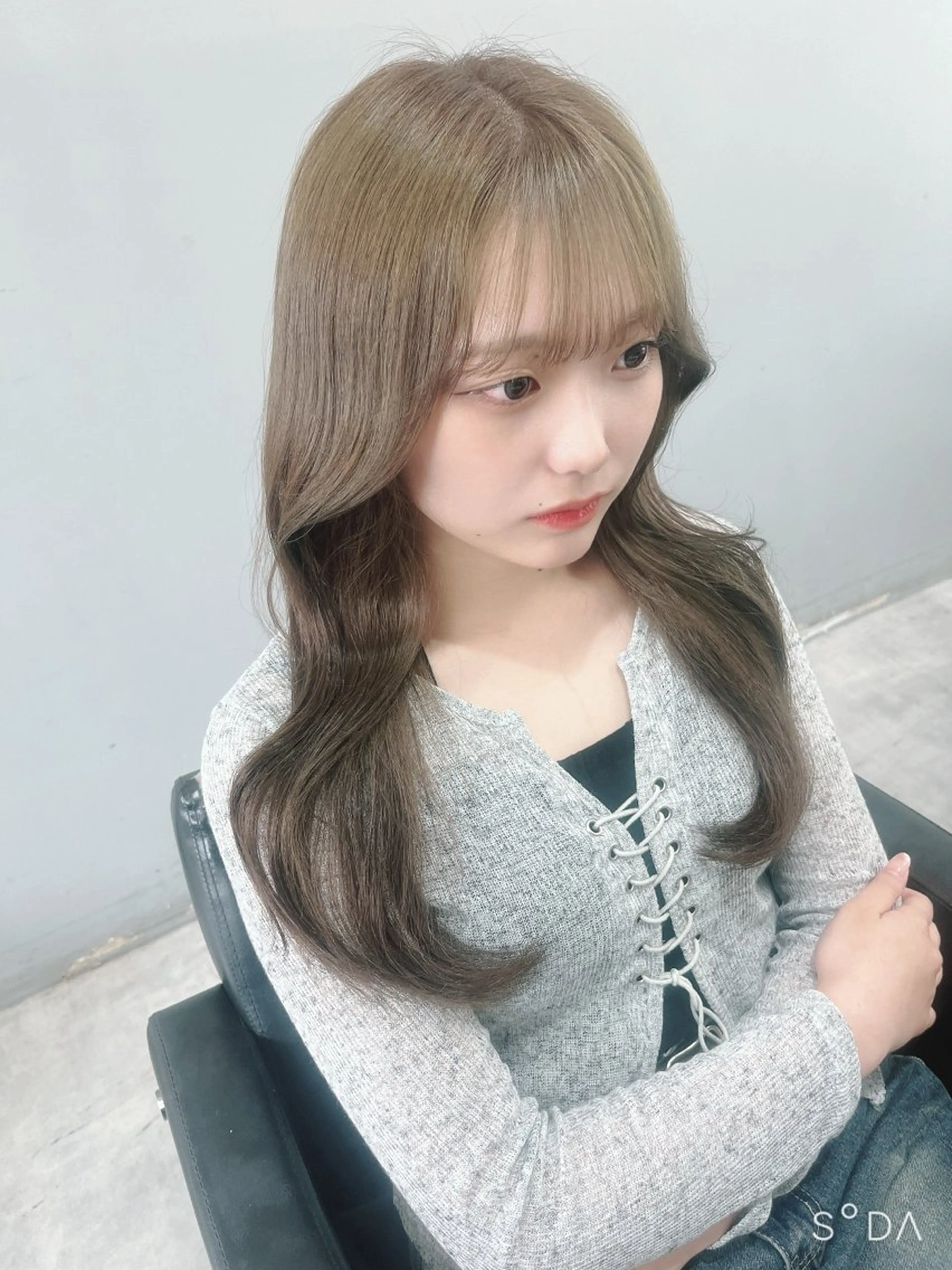 ロング カラー カット ヘアカラー トリートメント ヘアセット 🎀透明感 カラー🎀ミズキのヘアスタイル