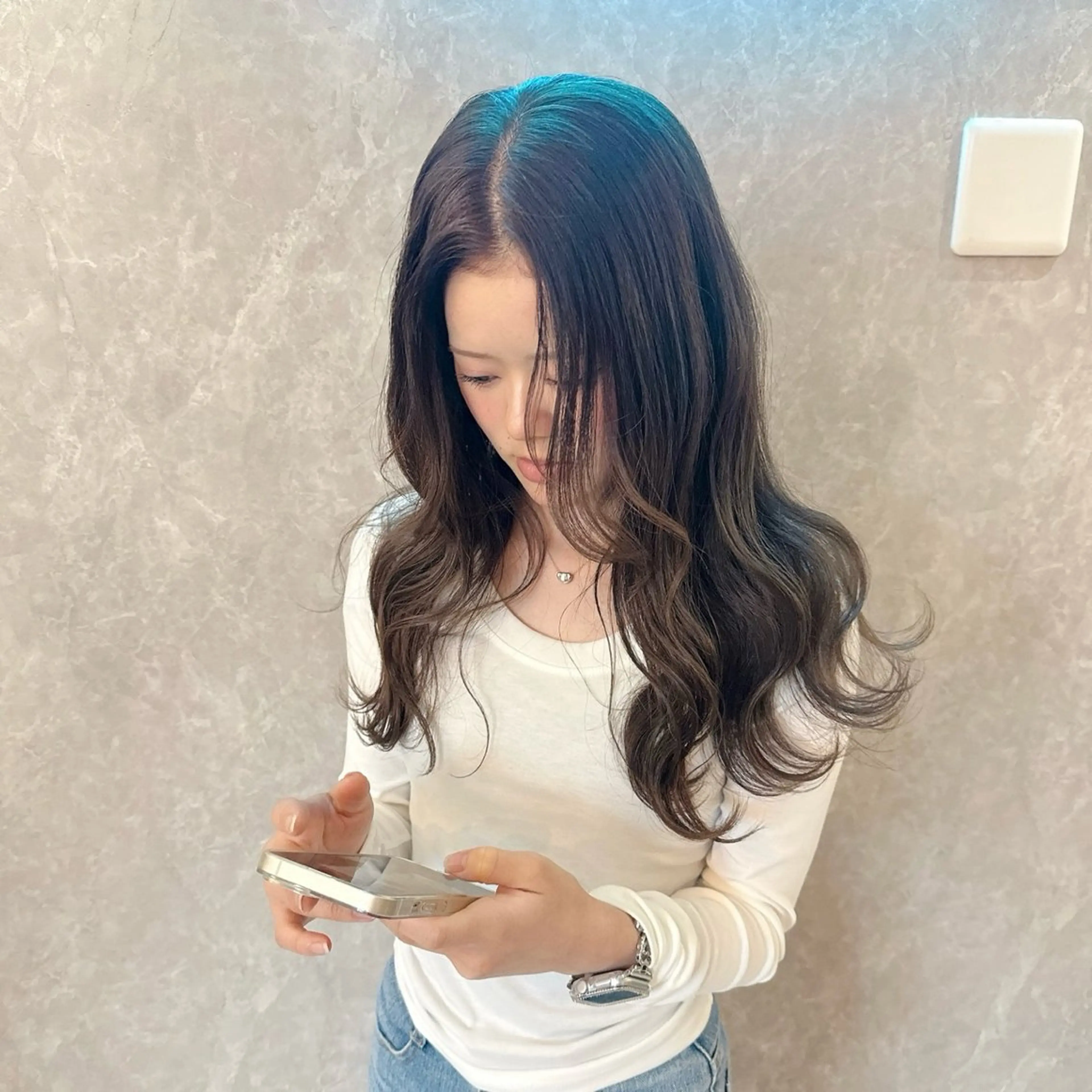 トレンドカラー(リタッチ)+クイックトリートメント¥5800☆福岡久留米の写真