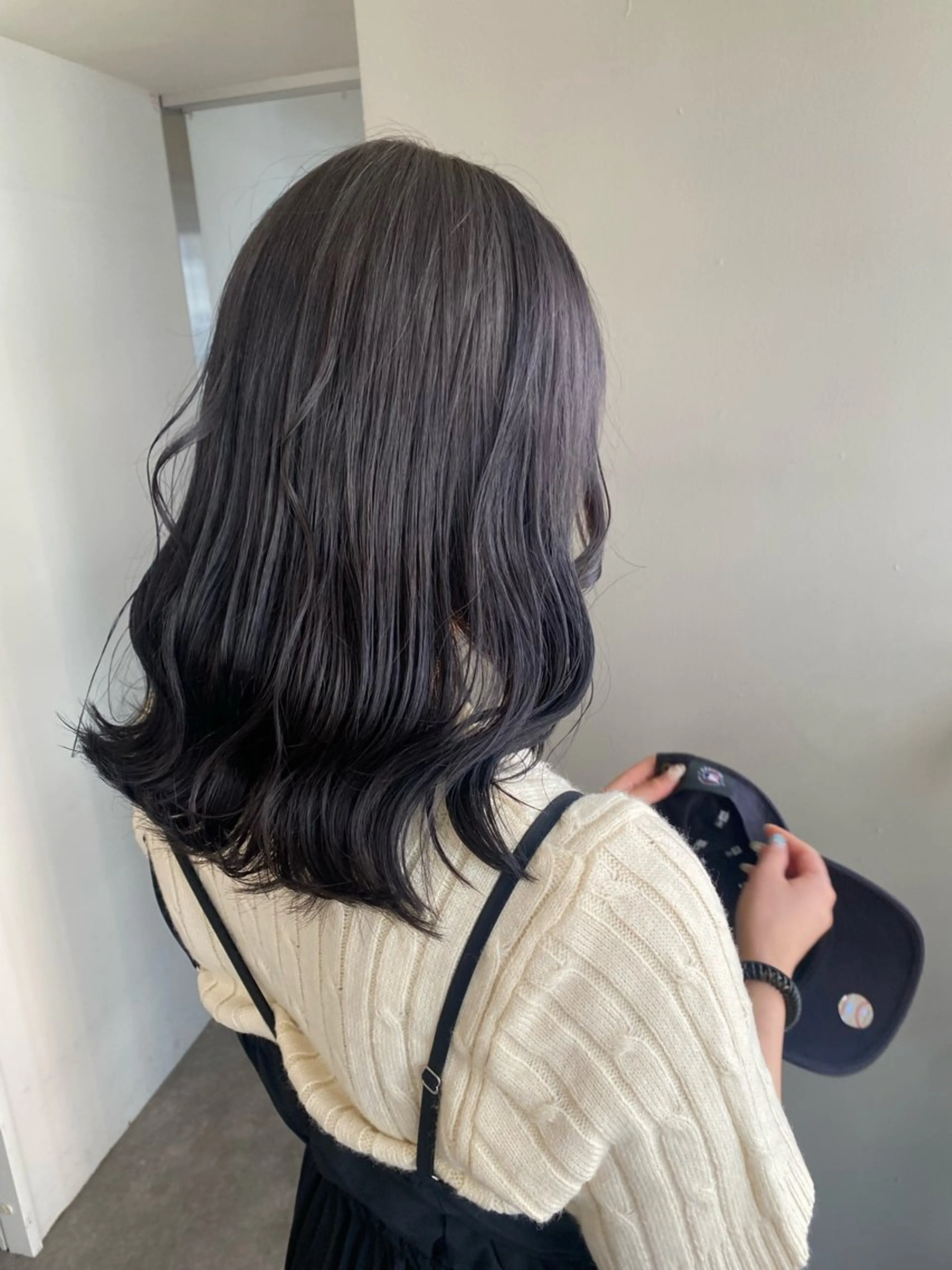 ミディアム カラー ヘアアレンジ ブリーチ ヘアカラー ボブ /ニュアンス/ satomi🧸💖のヘアスタイル