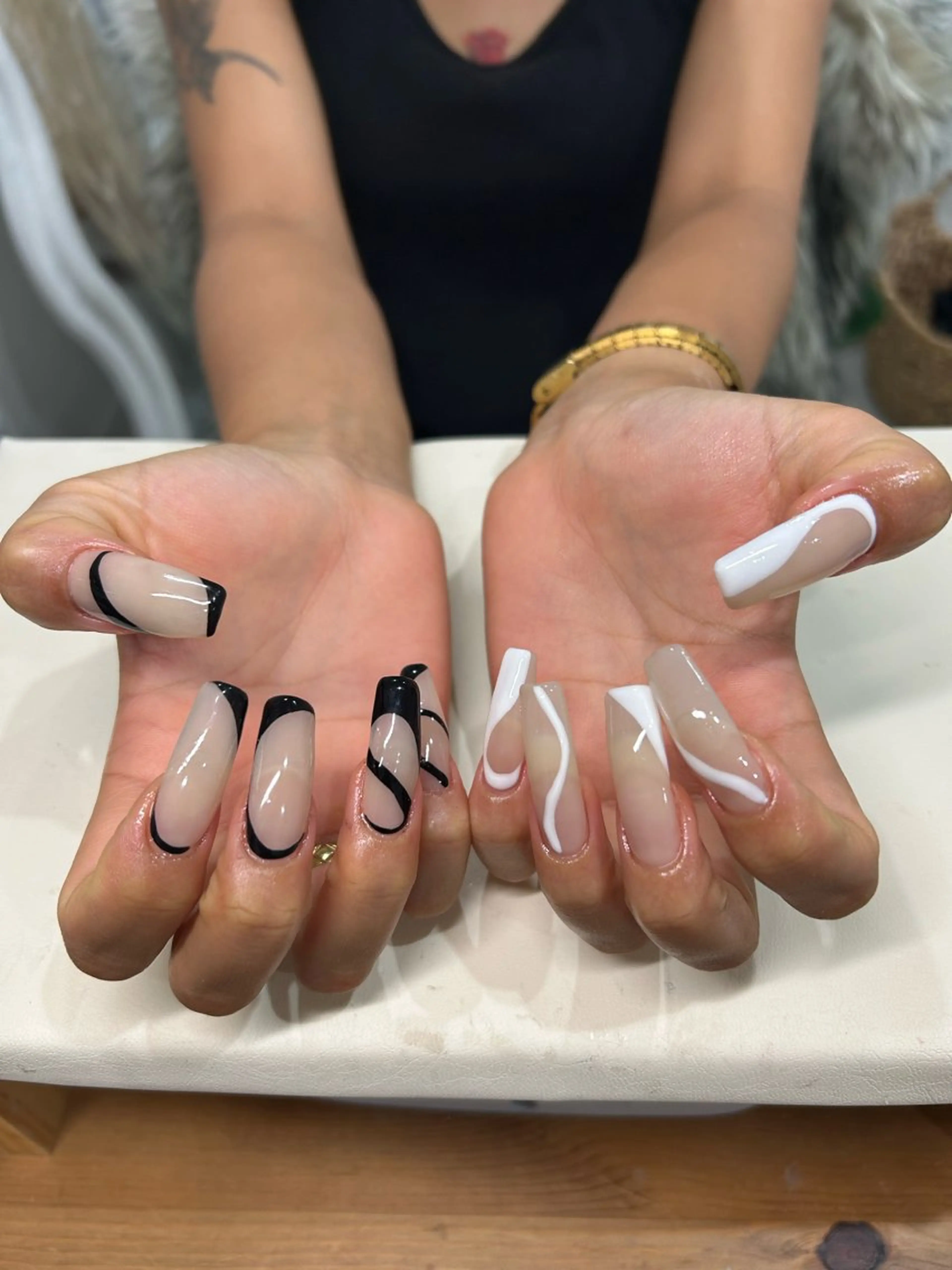 ネイル アートネイル mellow:ｸﾙﾐ ﹡˖˟༝🎀˖˟ ༝のネイルデザイン