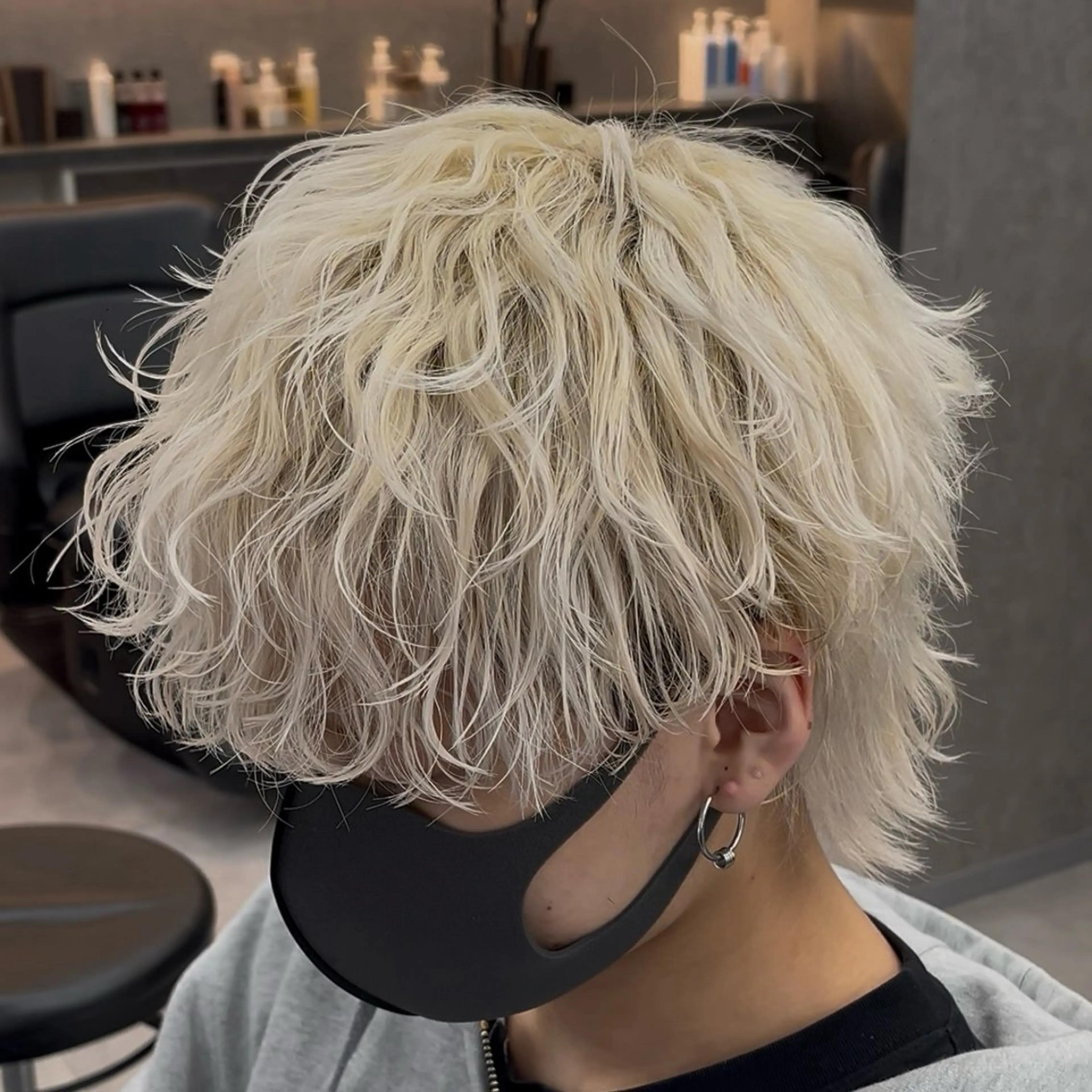 ショート カラー ヘアアレンジ メンズ ブロンド ホワイトブロンド カット ヘアカラー トリートメント ヘアセット 【札幌メンズ特化】 🔥RIKU🔥のヘアスタイル