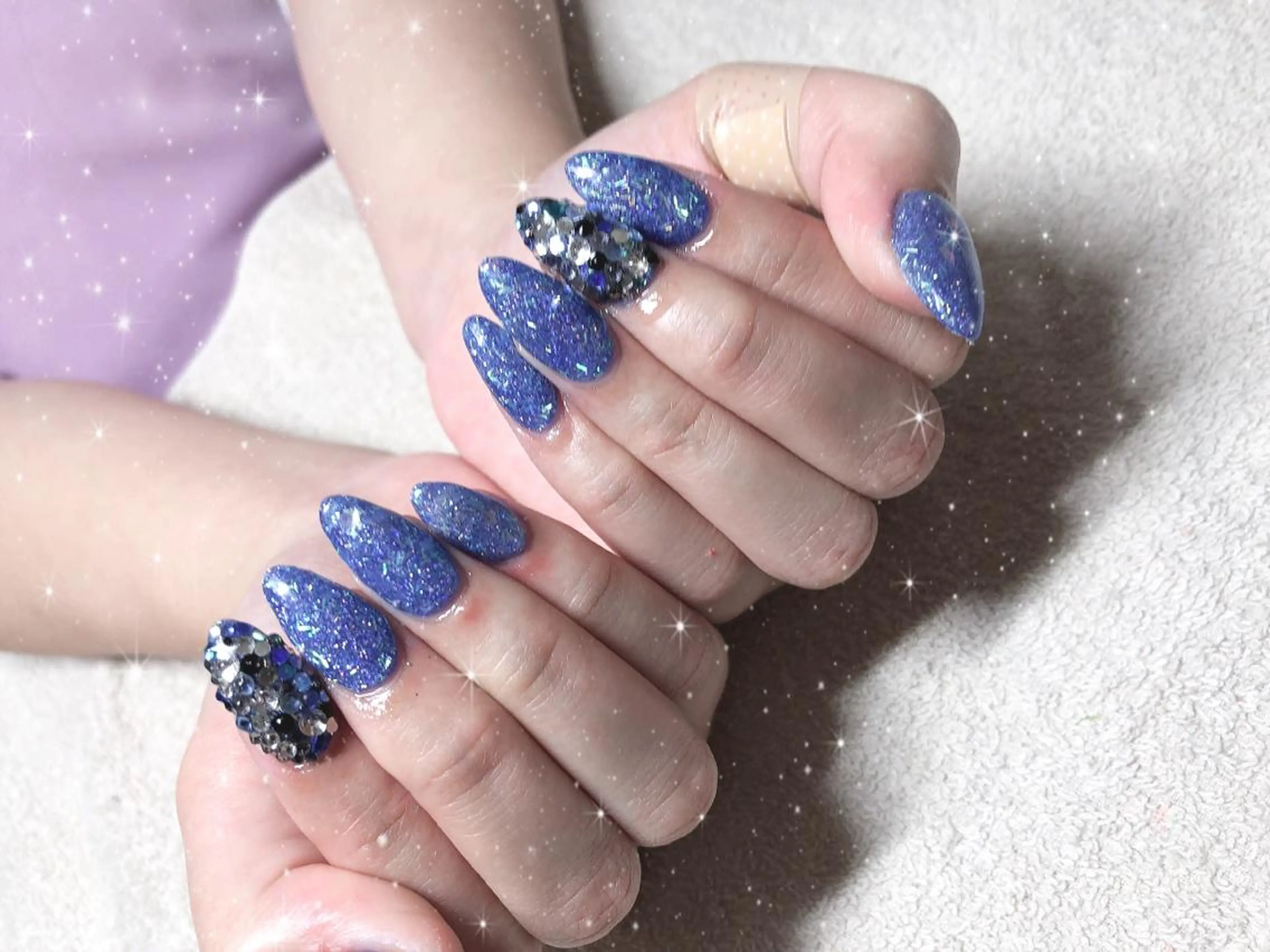 ミディアム ネイル ハンドネイル 《LB》ラブリエ Nail&eyeのマツエク・マツパデザイン