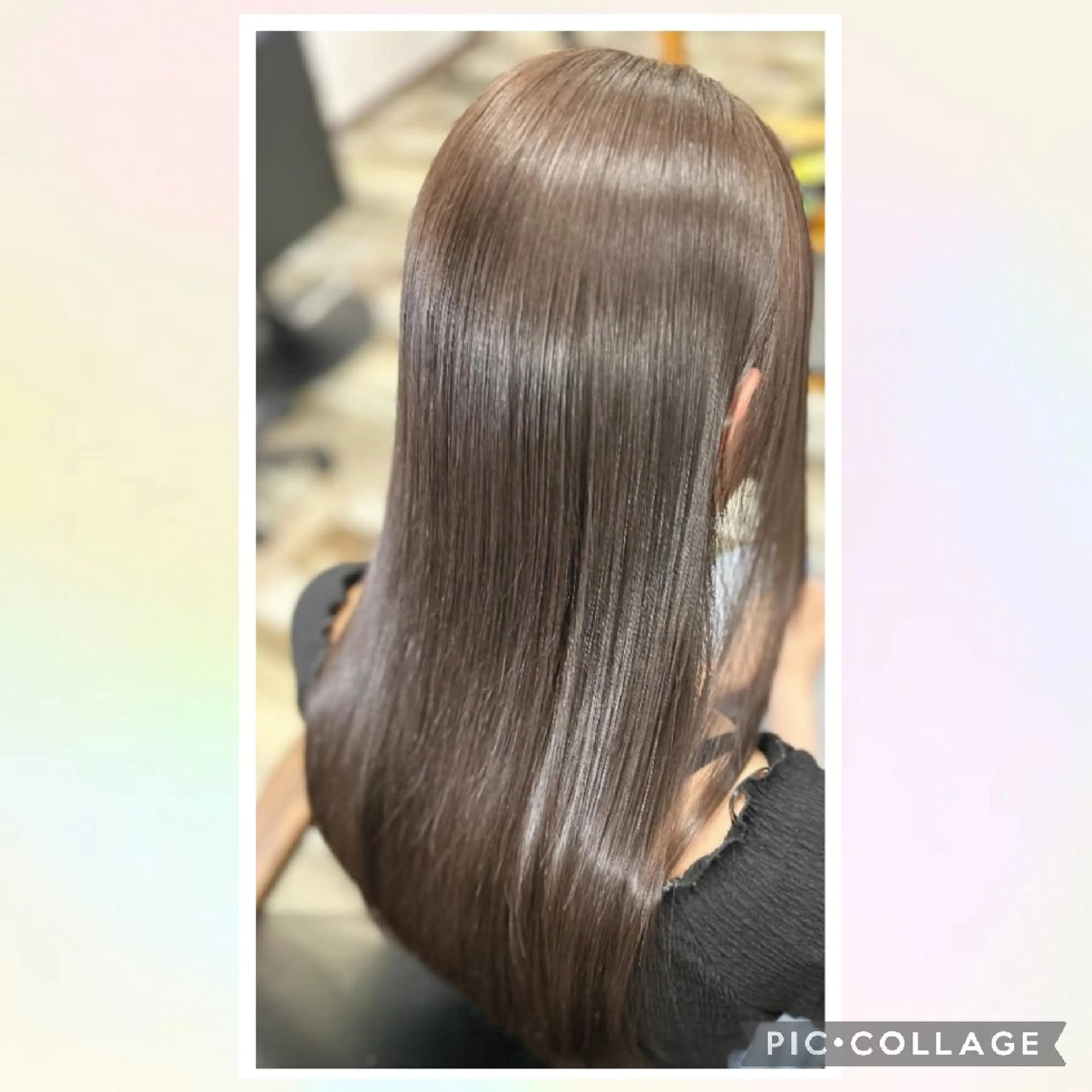 【毎朝が快適】 カット+縮毛矯正+トリートメント(マスク) 胸下+1100円の写真