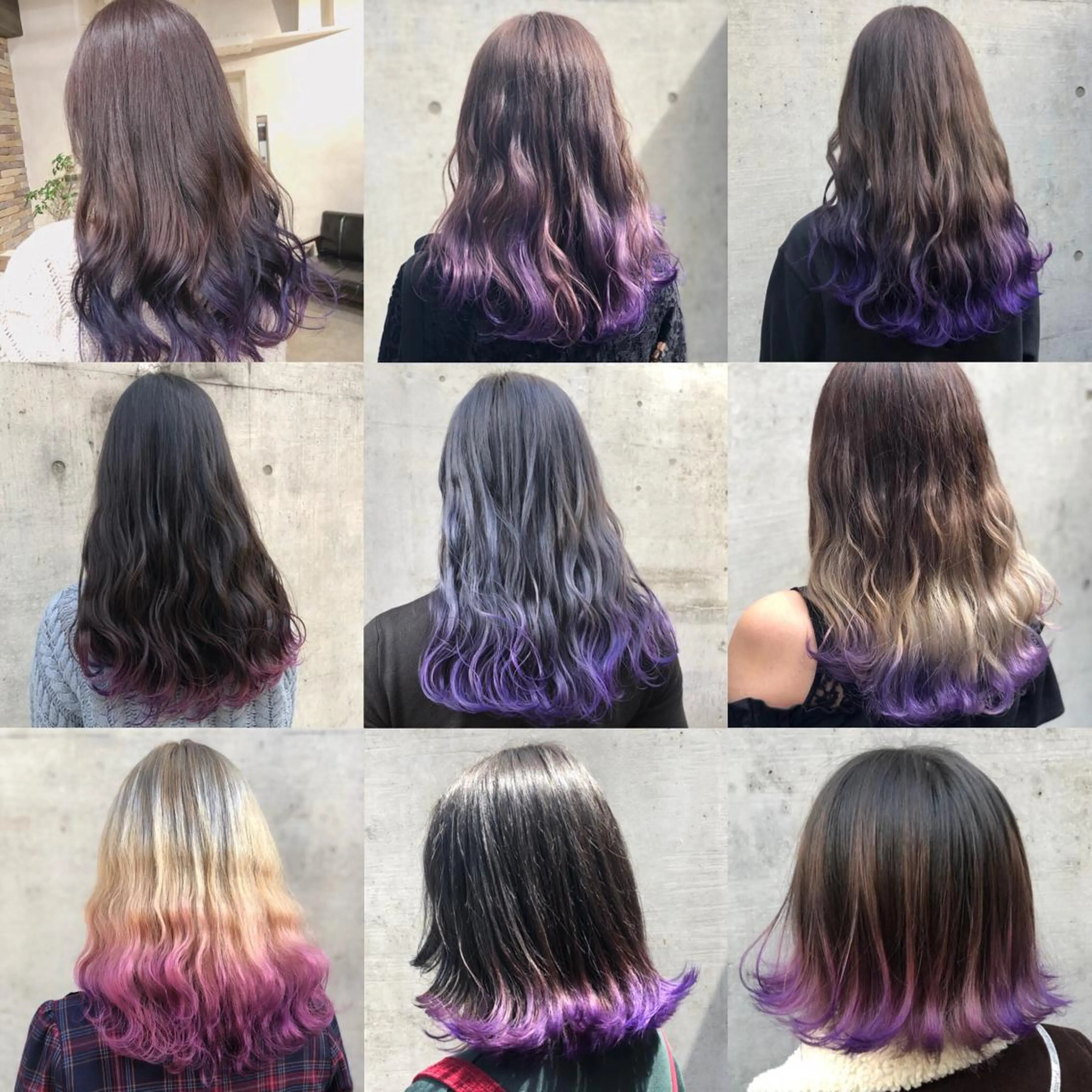 ロング カラー グラデーションカラー ラベンダーカラー パープルカラー バイオレットカラー ヘアカラー ミニモお気に入り数 No.1宍戸雄弥のヘアスタイル