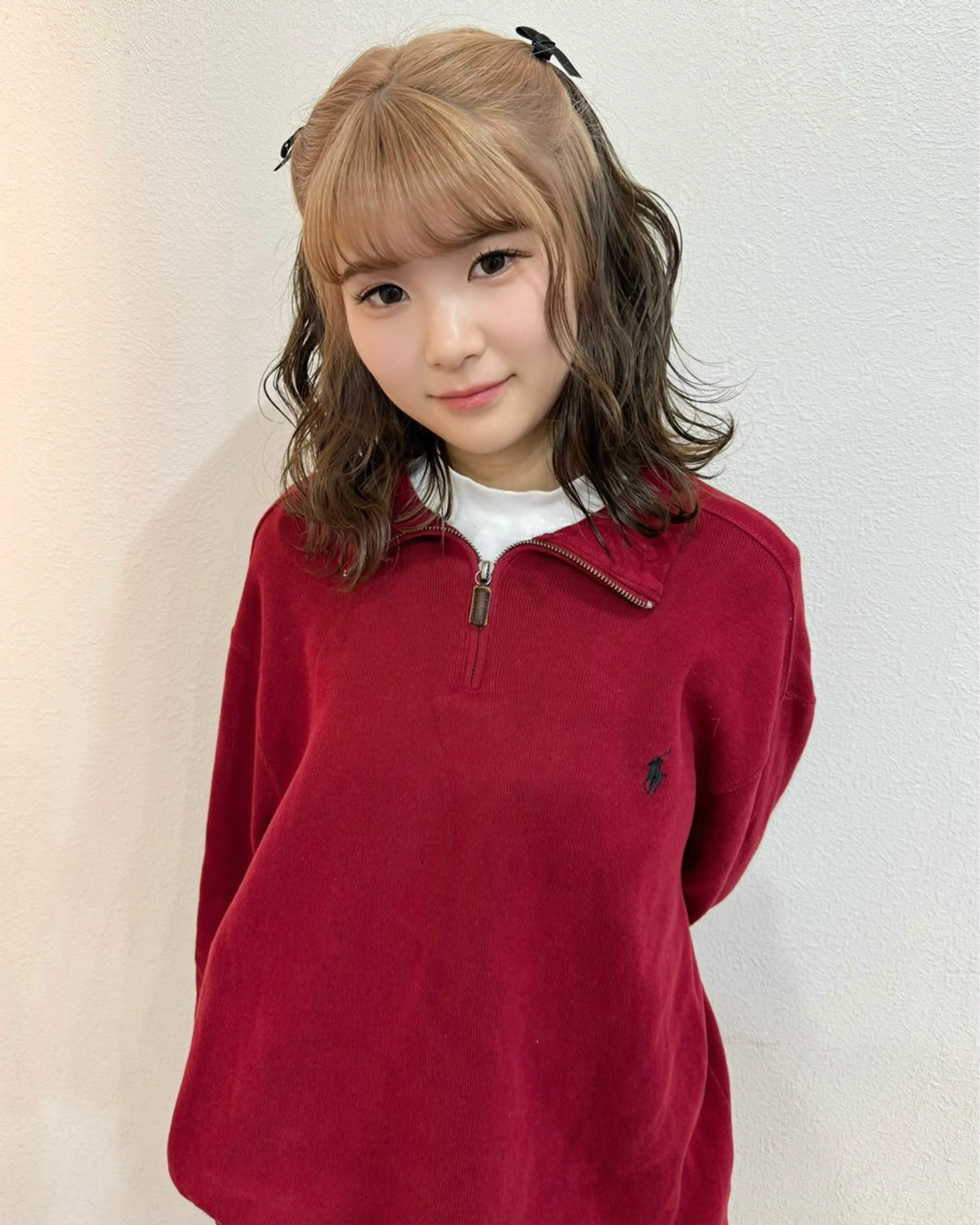 ミディアム カラー ヘアカラー トリートメント エクステモデル募集 💗大阪梅田/川上のヘアスタイル