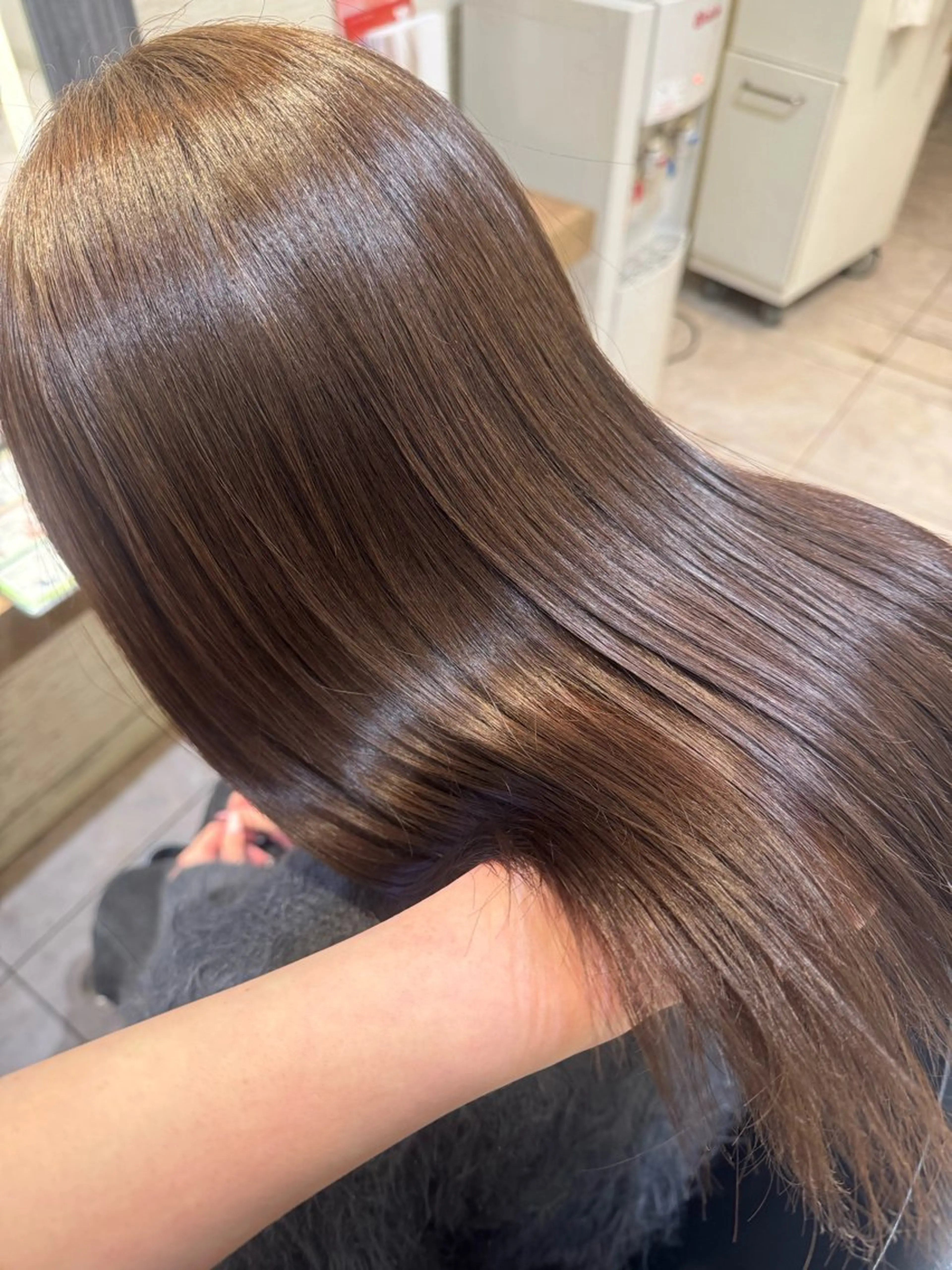 ロング カラー ヘアカラー トリートメント さら艶レイヤーカット 🩶Suzuneのヘアスタイル