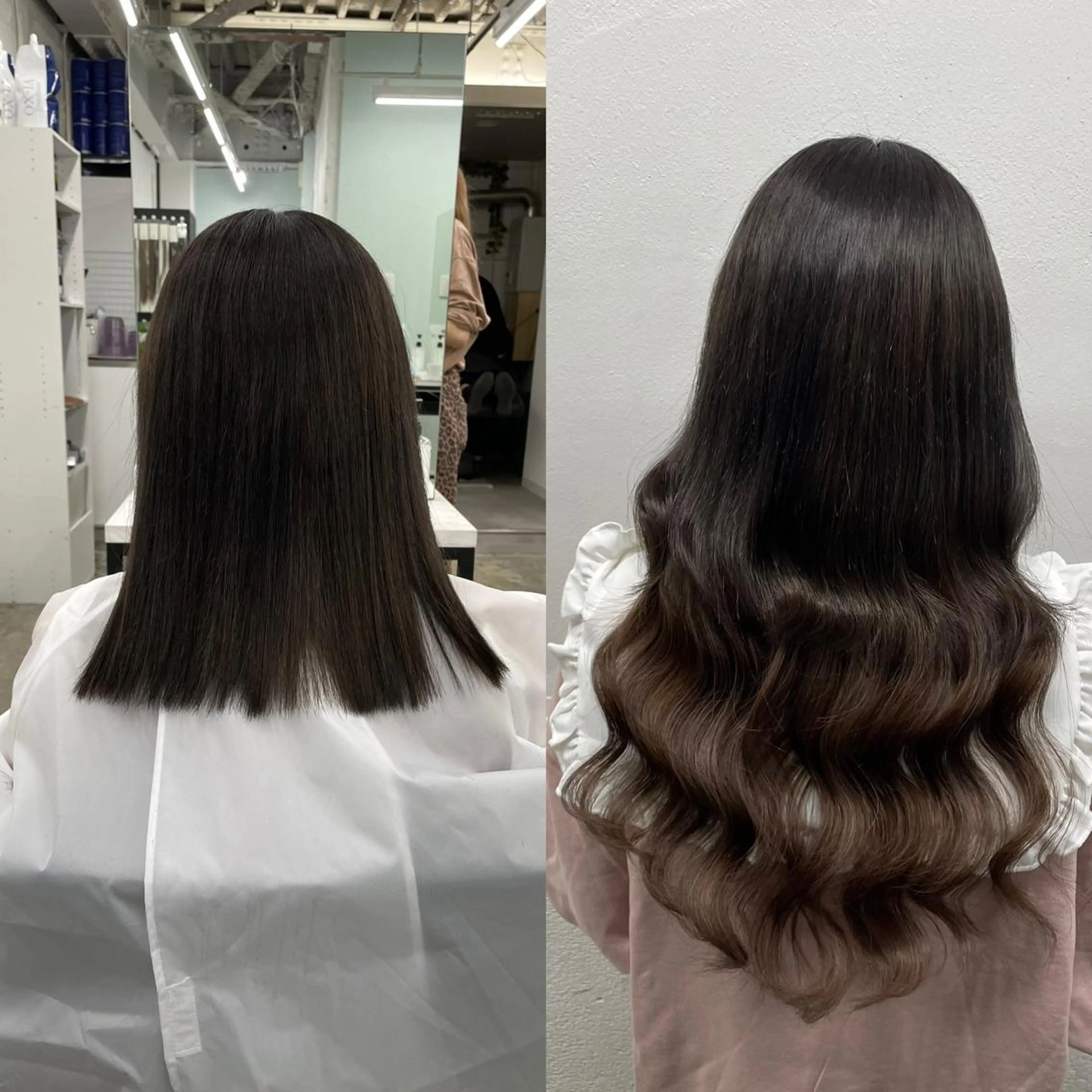 ロング カラー シールエクステ バレイヤージュ ミストバング ダブルカラー  フェイスフレーミング ヘアカラー エクステ 🧡艶髪ちゅるん髪 🫧🧡YUKI❄️のヘアスタイル