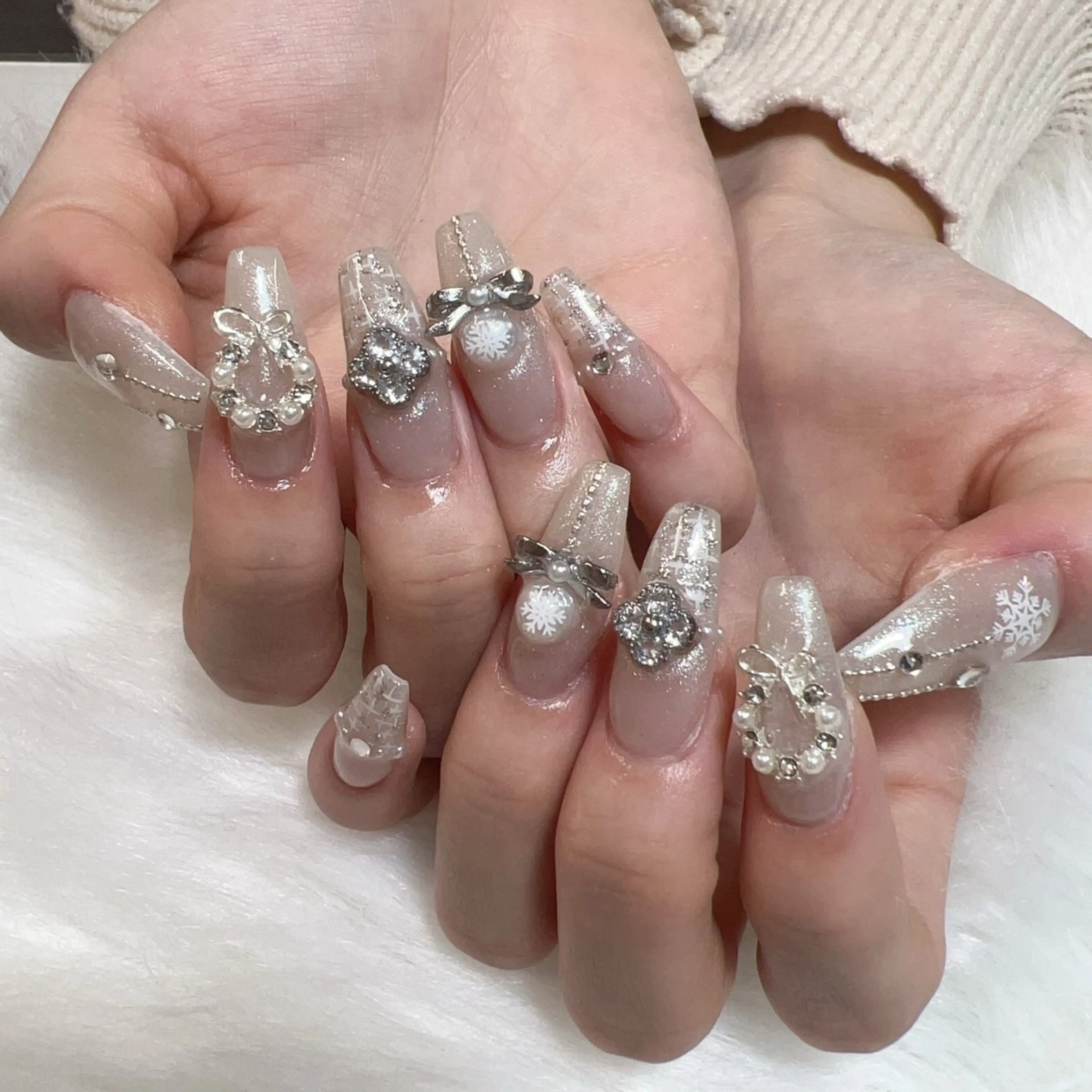 ネイル ハンドネイル 🎀nana🫧 ワンホンネイル🎀のネイルデザイン