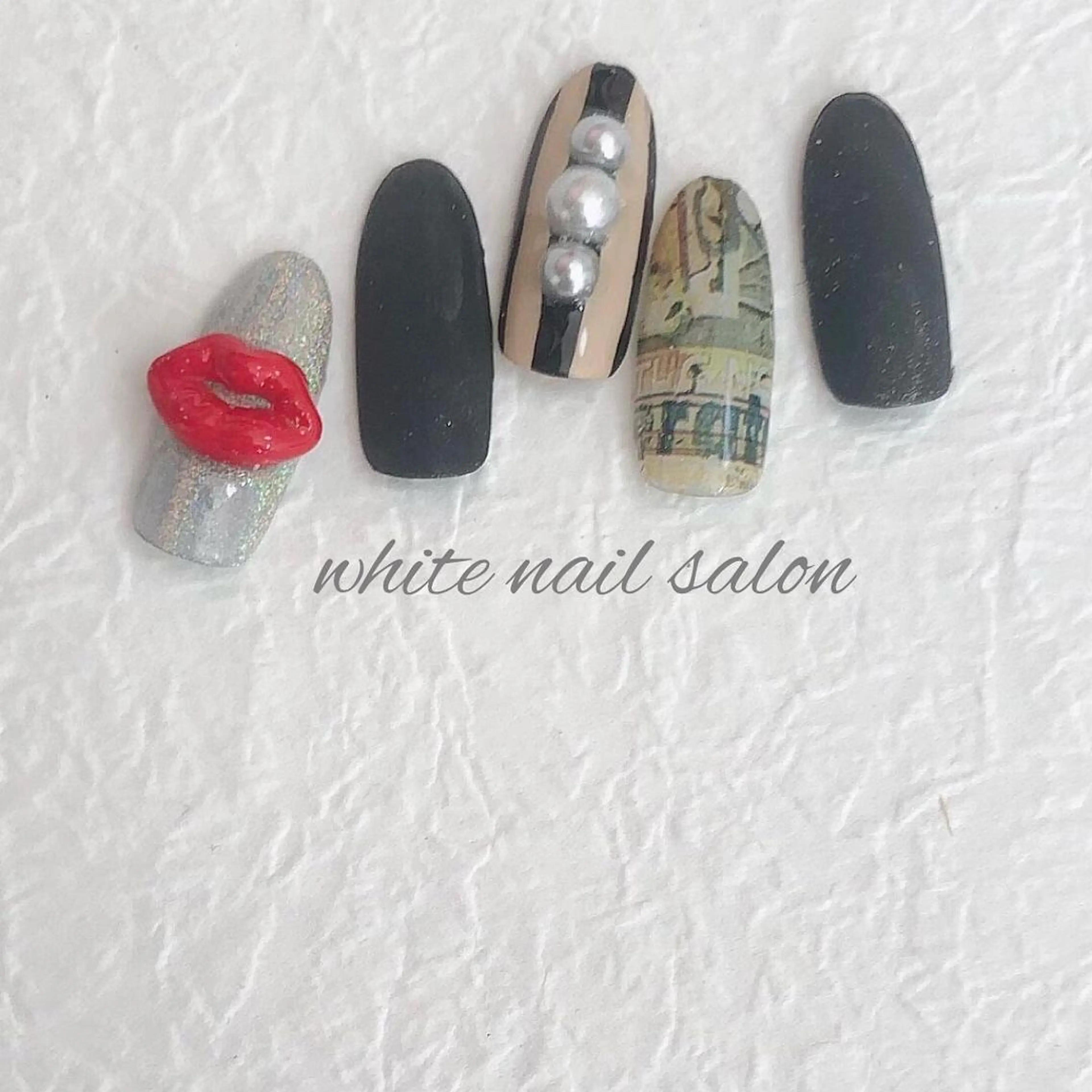 ネイル ジェルネイル ハードジェル 持ち込み ソフトジェル white nail salonのネイルデザイン