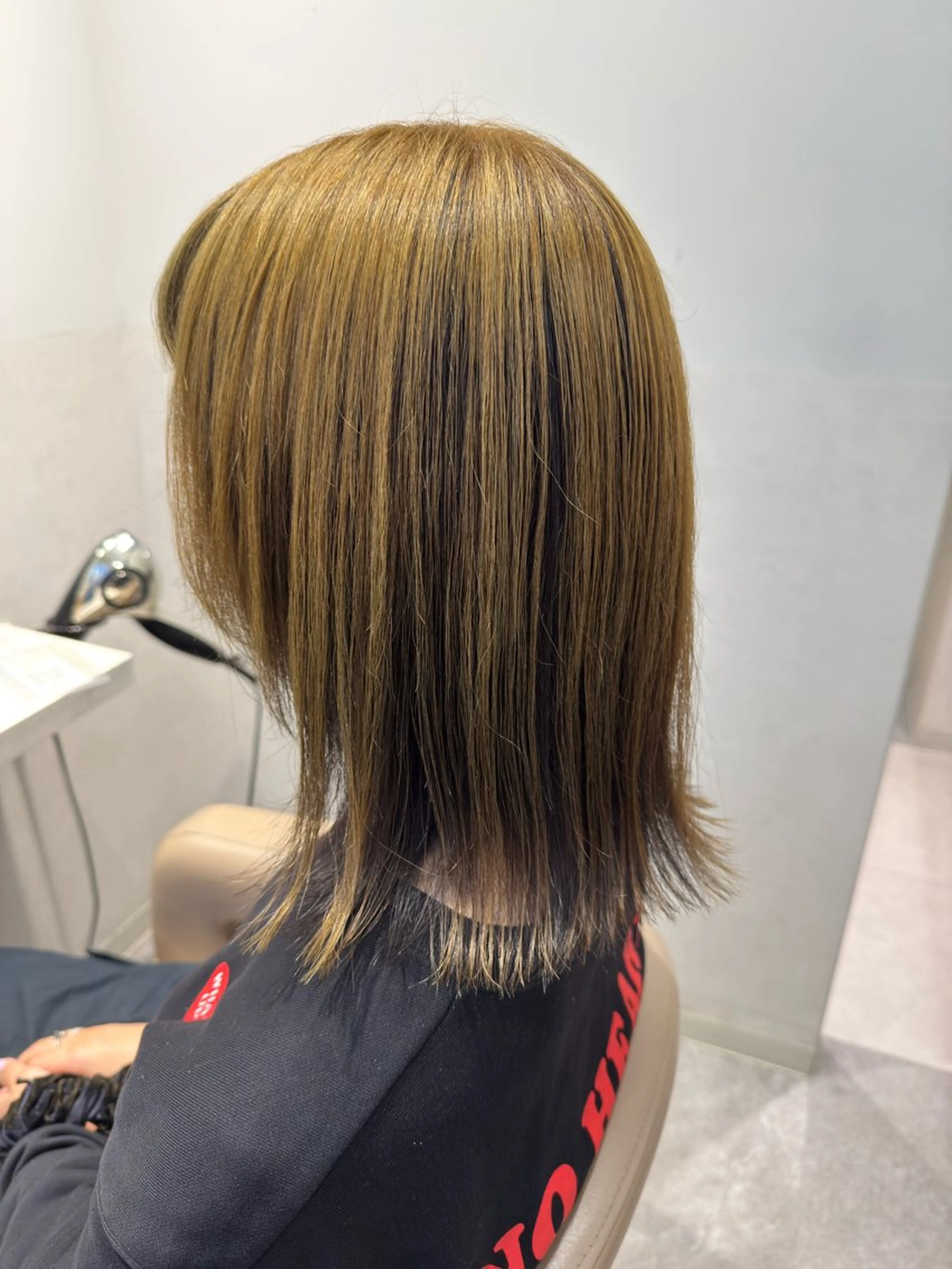 ミディアム カラー ブリーチ ブリーチなしカラー 🍇おぐら めぐみ🍇のヘアスタイル