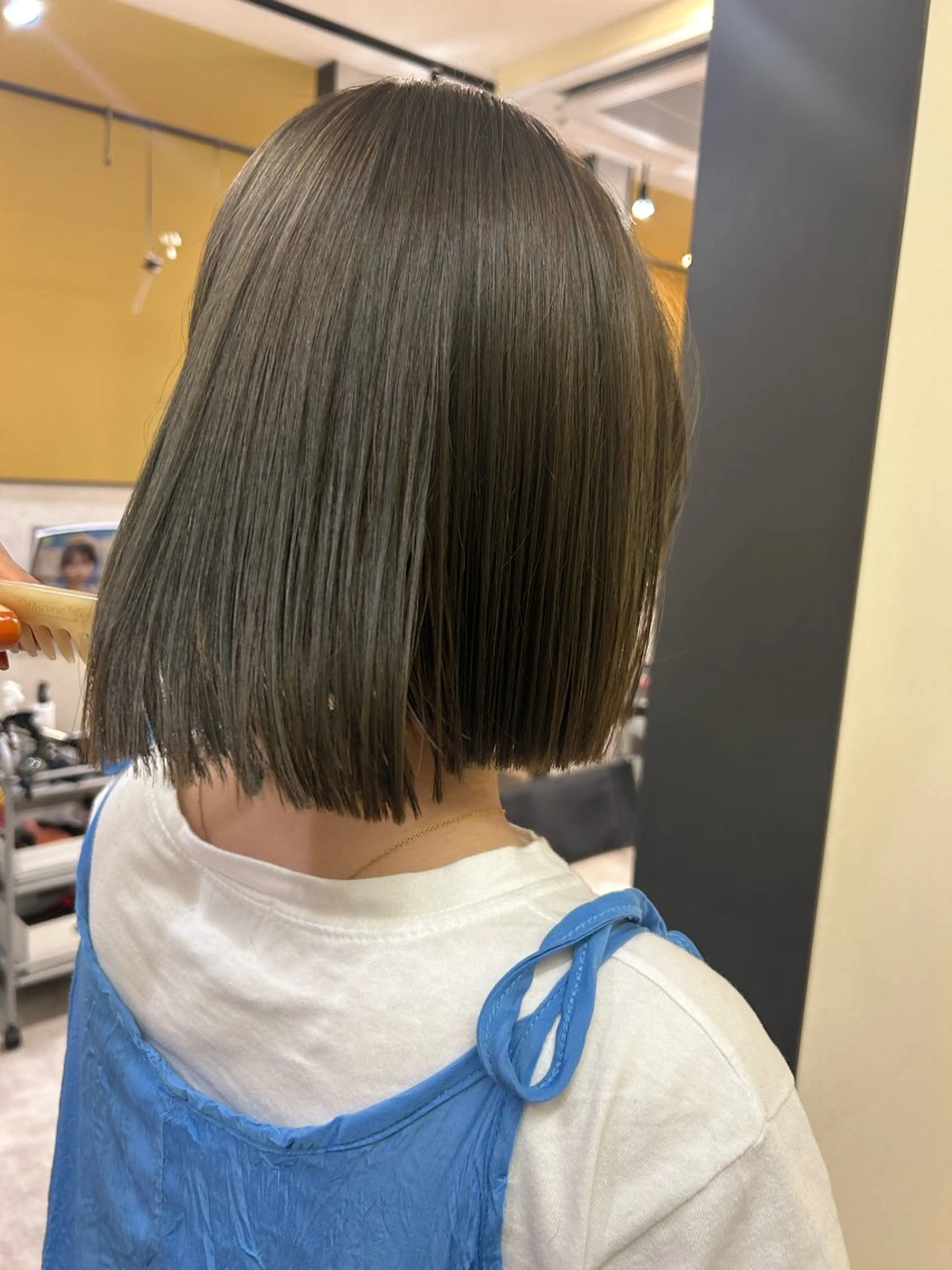 ショート カラー ブリーチ ダブルカラー グレージュ ブリーチなしカラー カット ヘアカラー トリートメント hub hair レイヤー/透明感のヘアスタイル