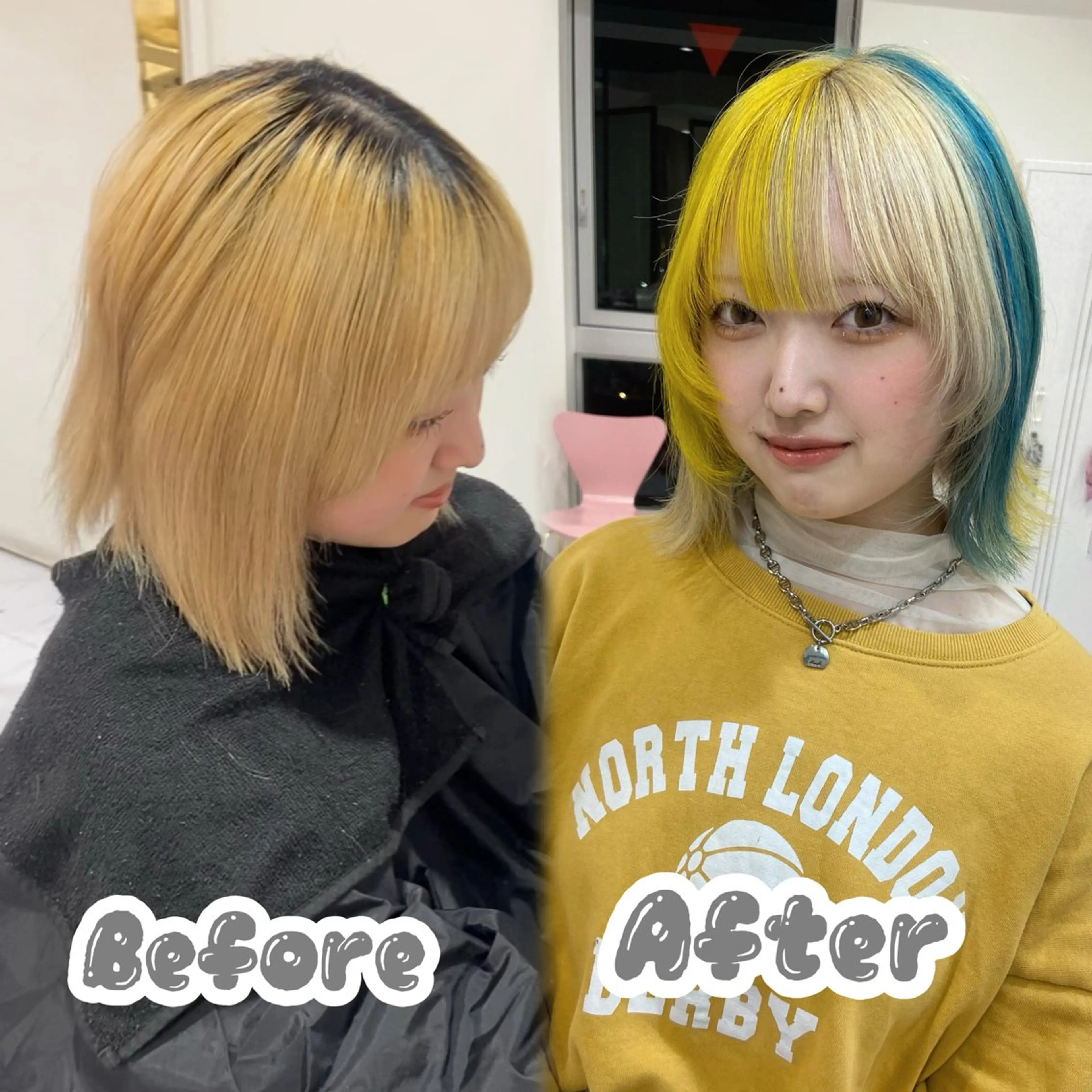 ショート カラー カット ヘアカラー 名駅/ハイトーン /Y2k/YUNAのヘアスタイル