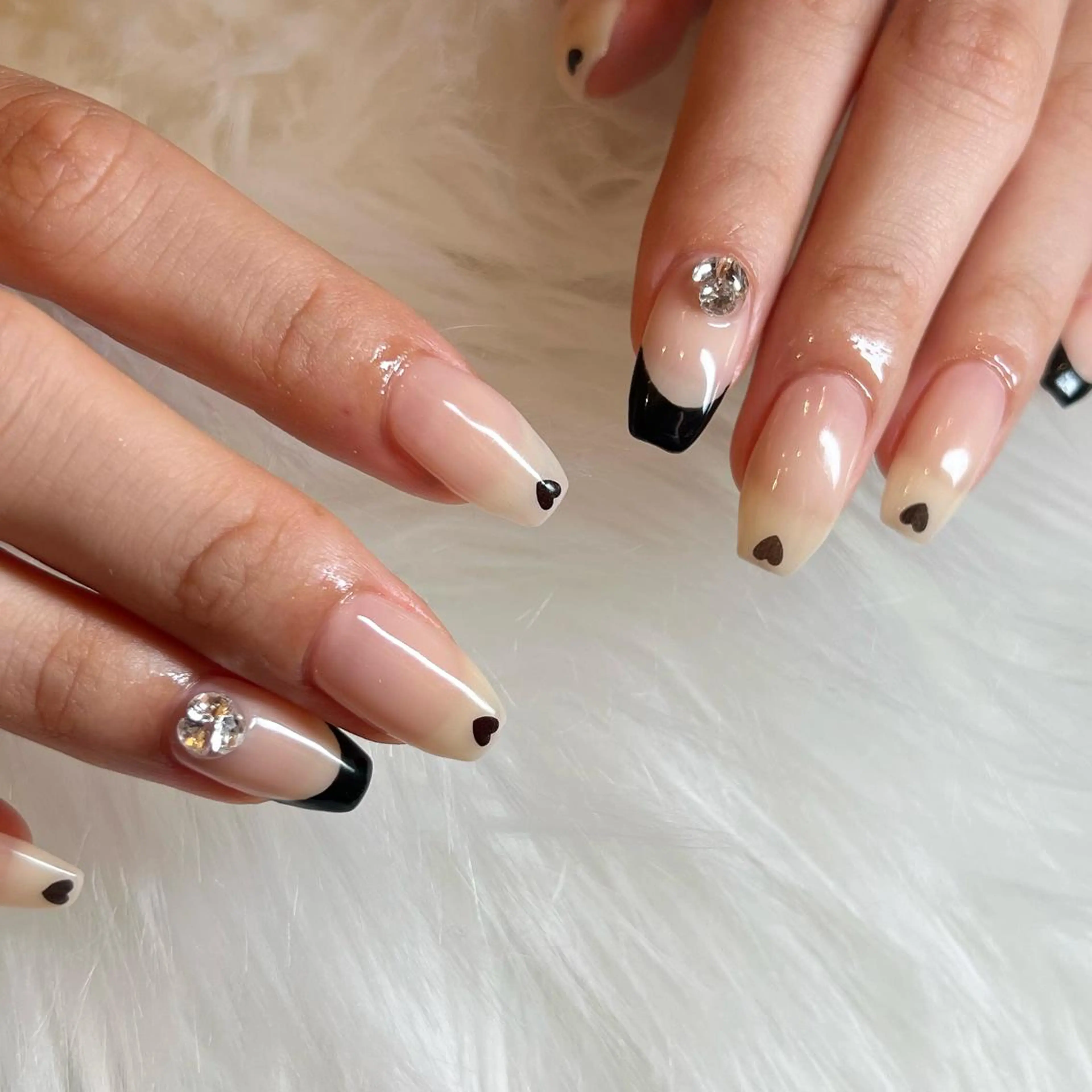 ネイル フレンチネイル 藤本 楓のネイルデザイン