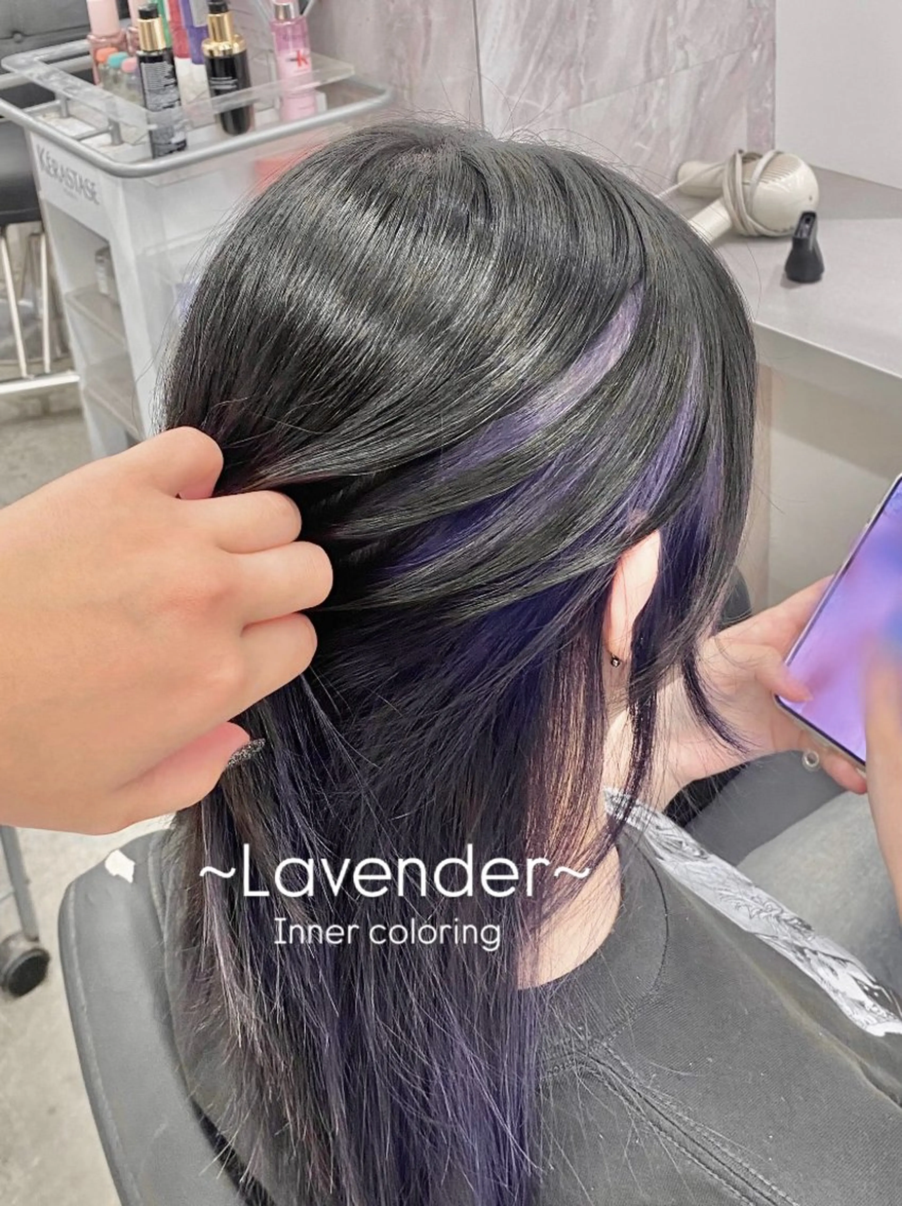 カラー ラベンダーカラー towa / EIGHTのヘアスタイル