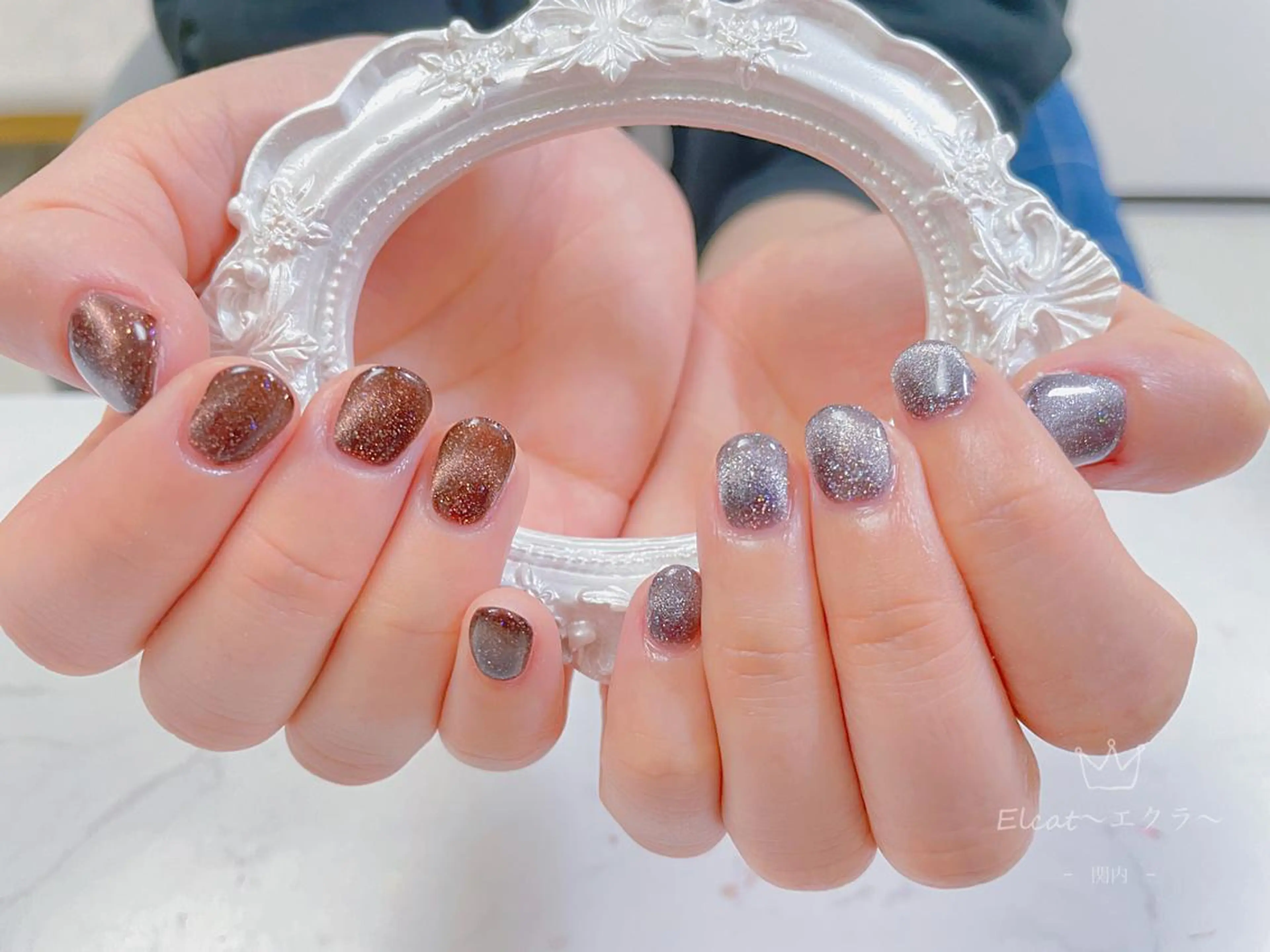 ネイル ハンドネイル ネイルサロンエクラ 🫧Shizukaのネイルデザイン