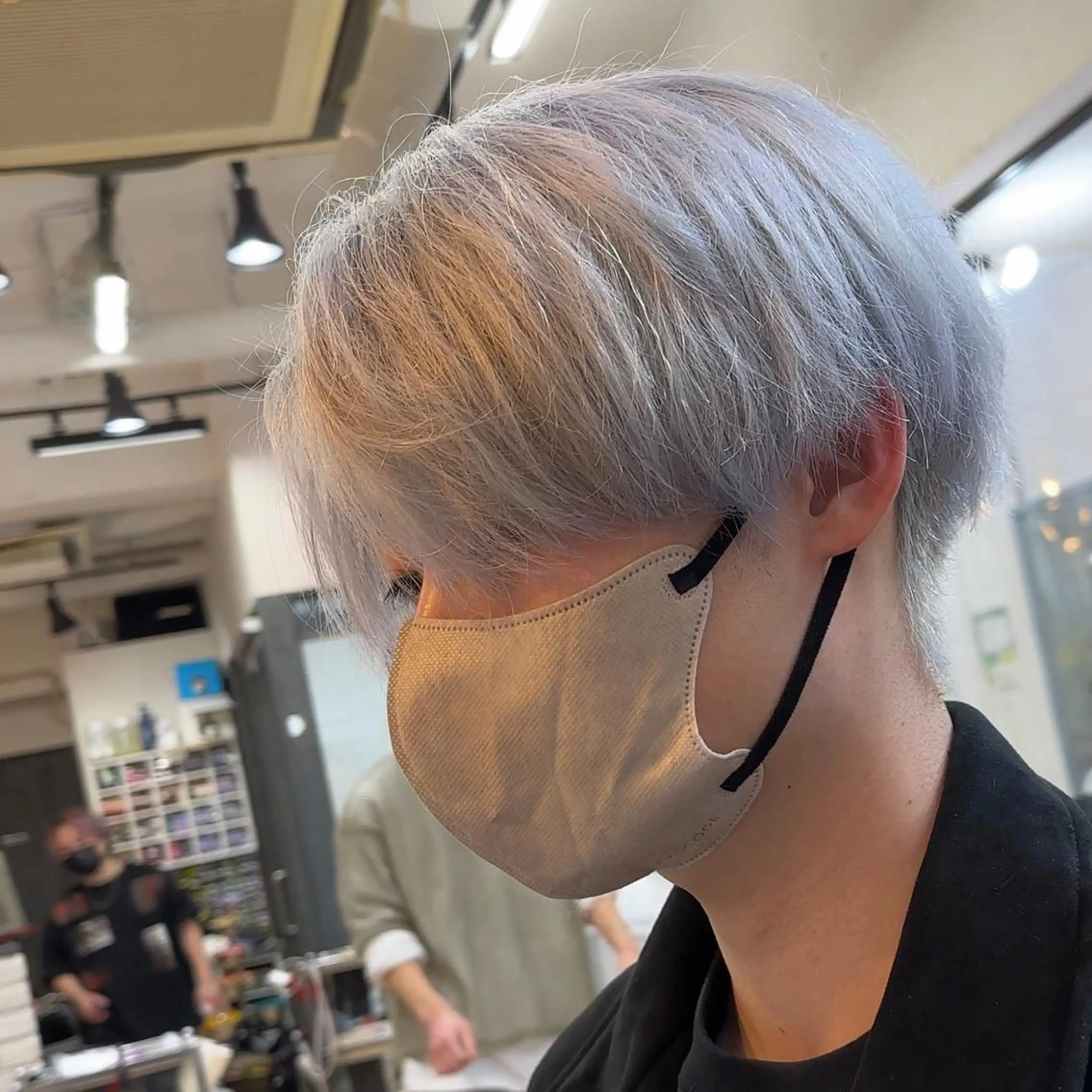 ショート カラー メンズ 池袋メンズ パーマ本多のヘアスタイル