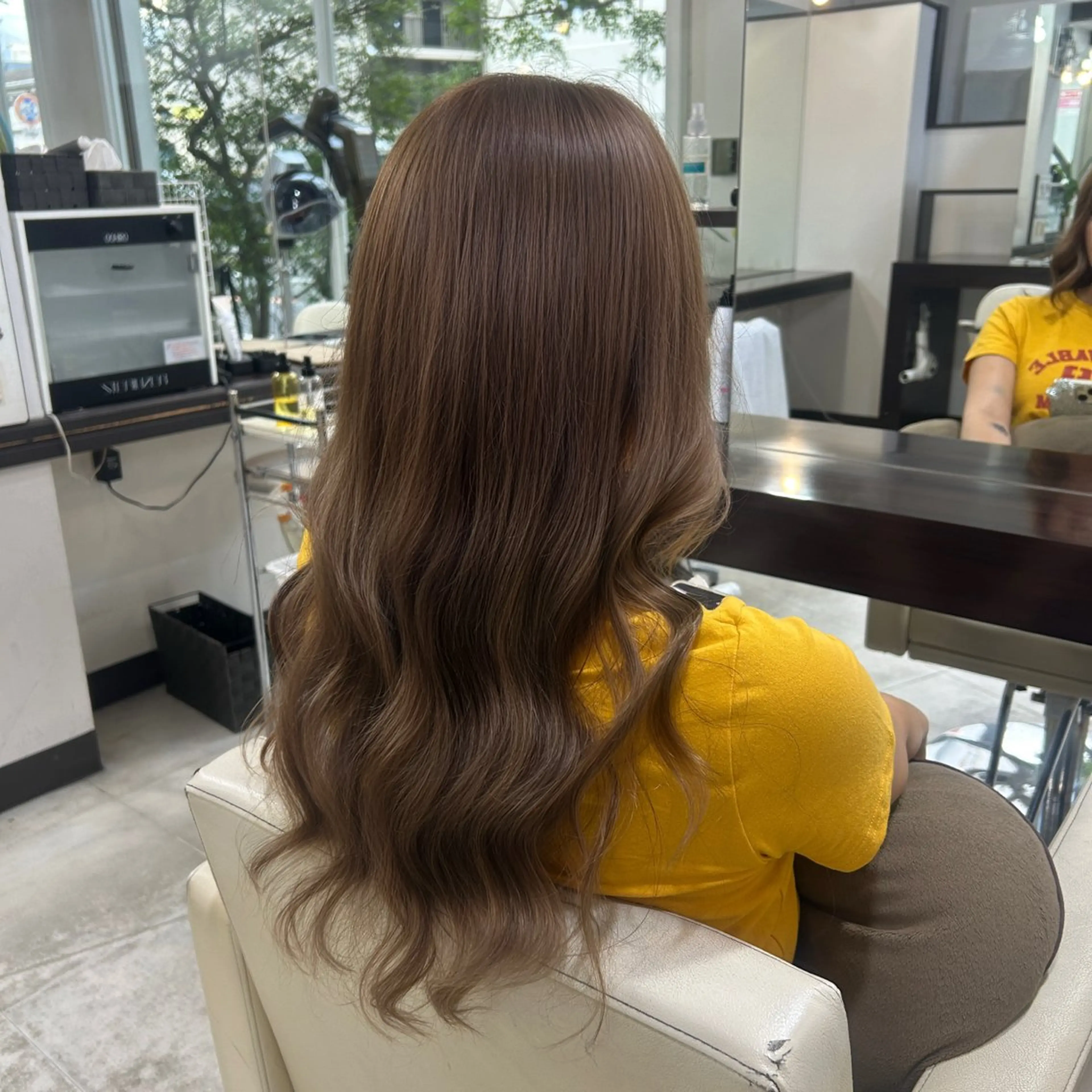 ロング カラー ブラウンカラー hair salon Earnest[アーネスト]Oofuna所属・まつ毛&ヘア earnest山田のマツエク・マツパデザイン