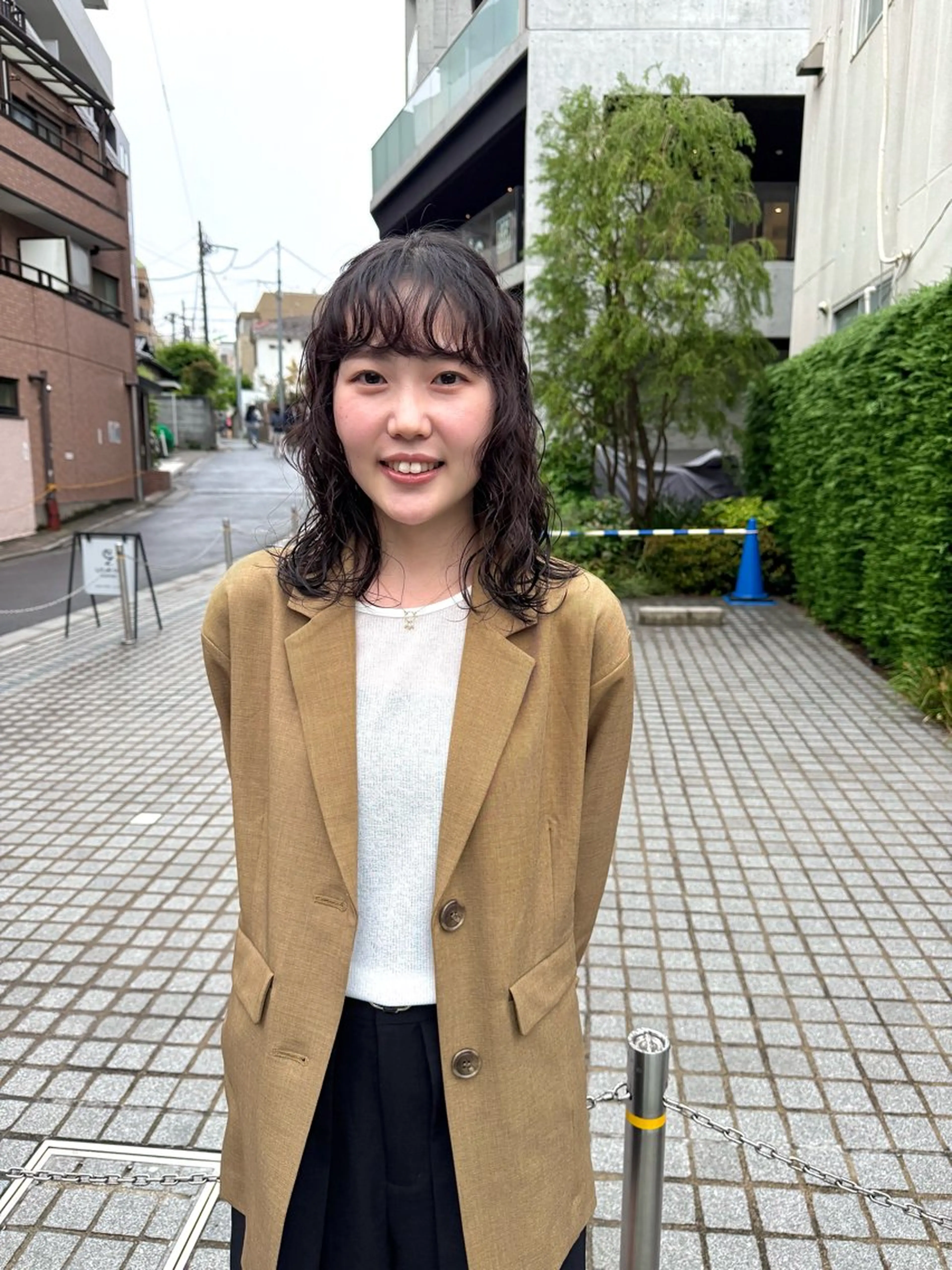 ミディアム パーマ ミディアムパーマ レイヤーカット カット パーマ トリートメント パーマ/透明感カラー /ボブ/吉田一生のヘアスタイル