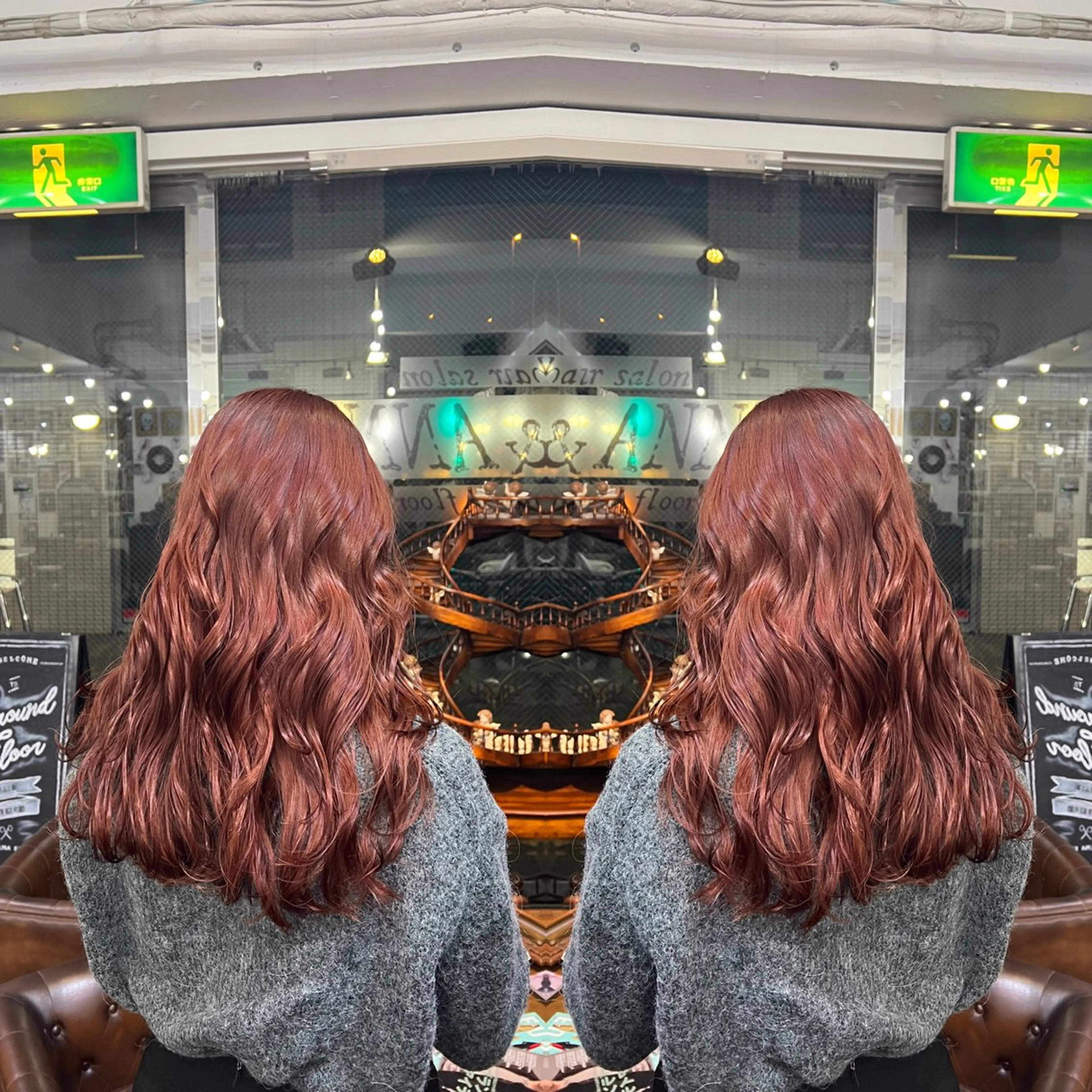 ロング カラー ヘアカラー トリートメント ハイライト/レイヤー /ハイトーン/AOIのヘアスタイル