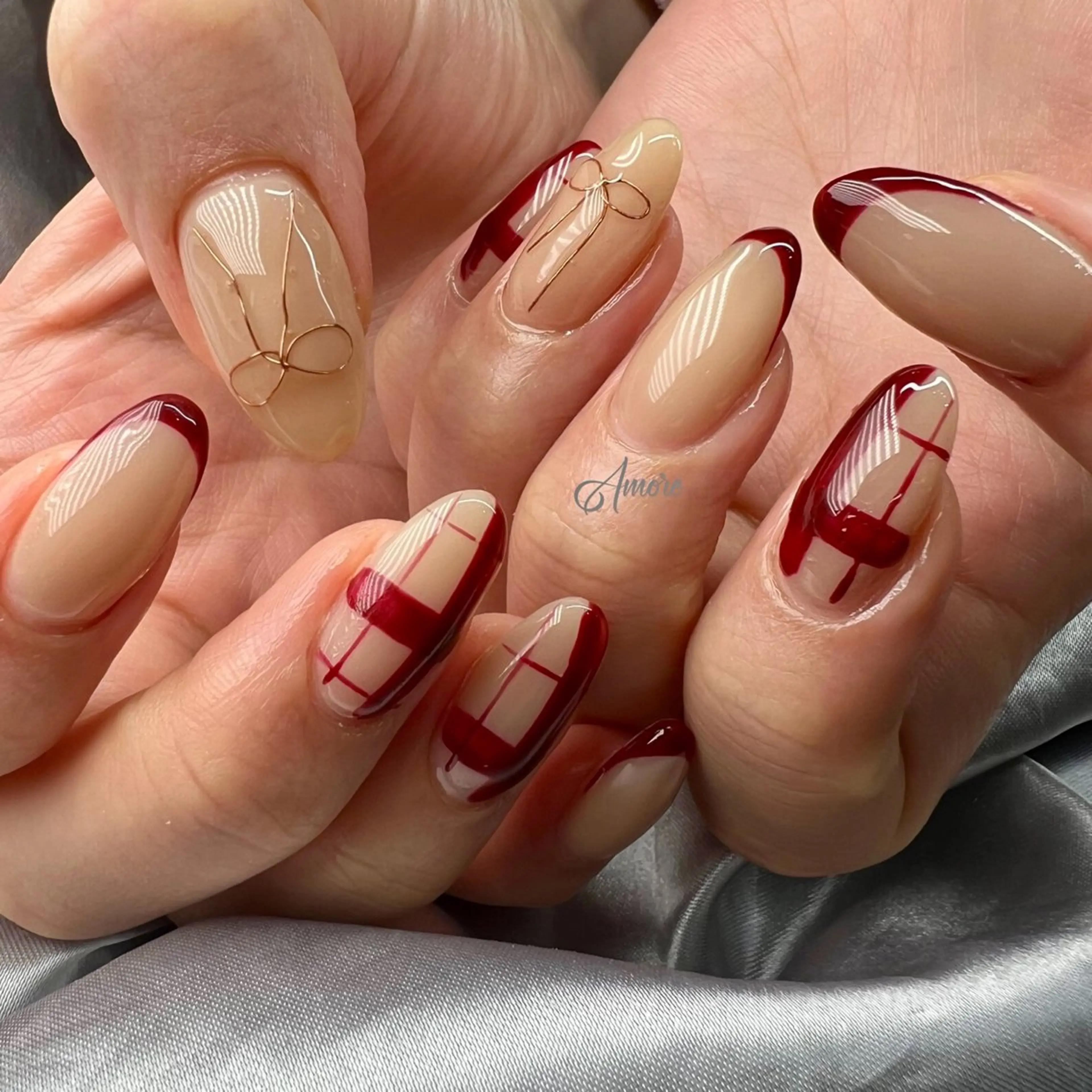 ネイル ジェルネイル キラキラネイル 韓国ネイル パラジェル 冬ネイル You kyehwaのネイルデザイン