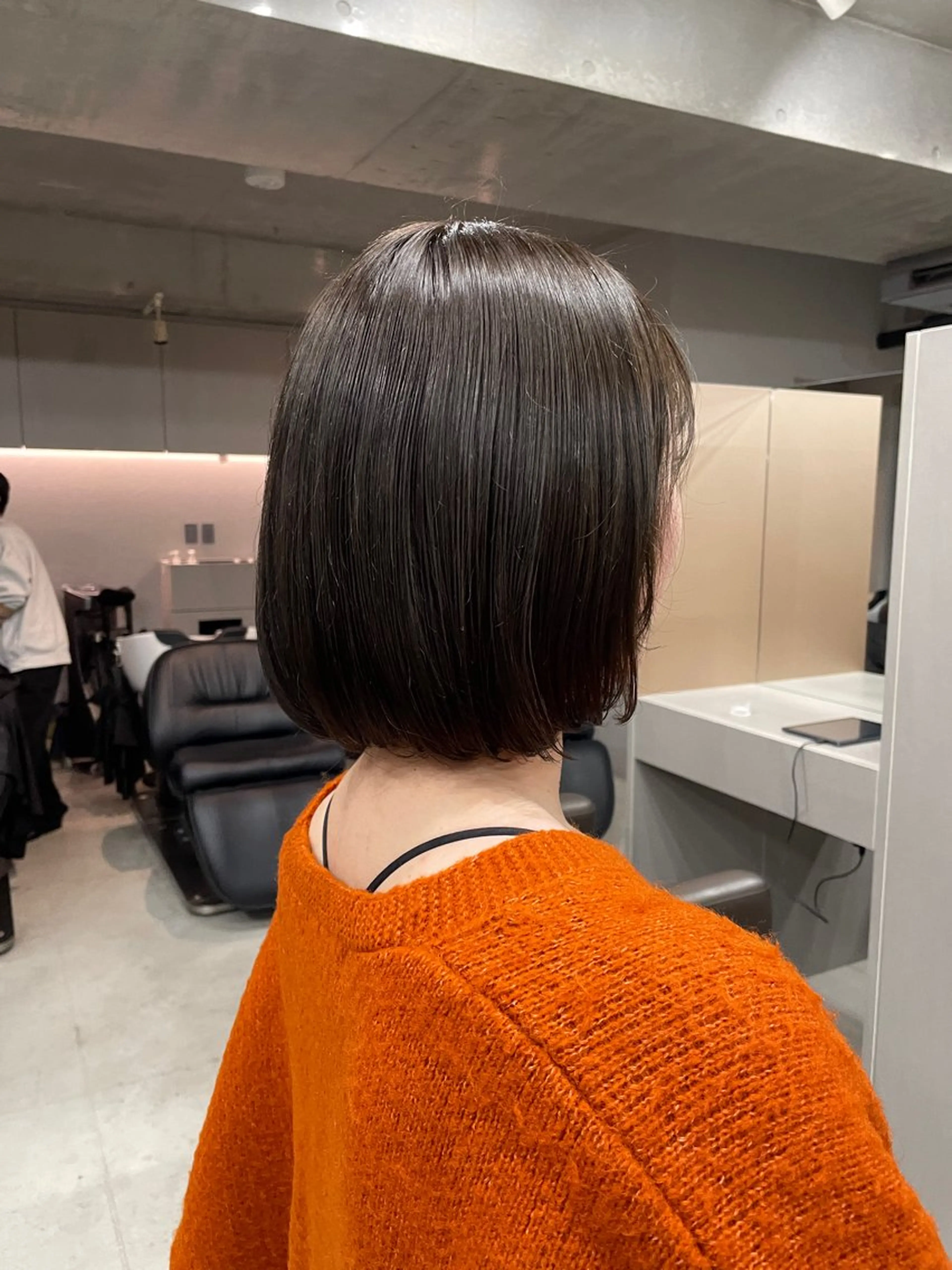 ミディアム カラー カット ヘアカラー トリートメント 表参道🌿赤み消し カラー/チナツのヘアスタイル