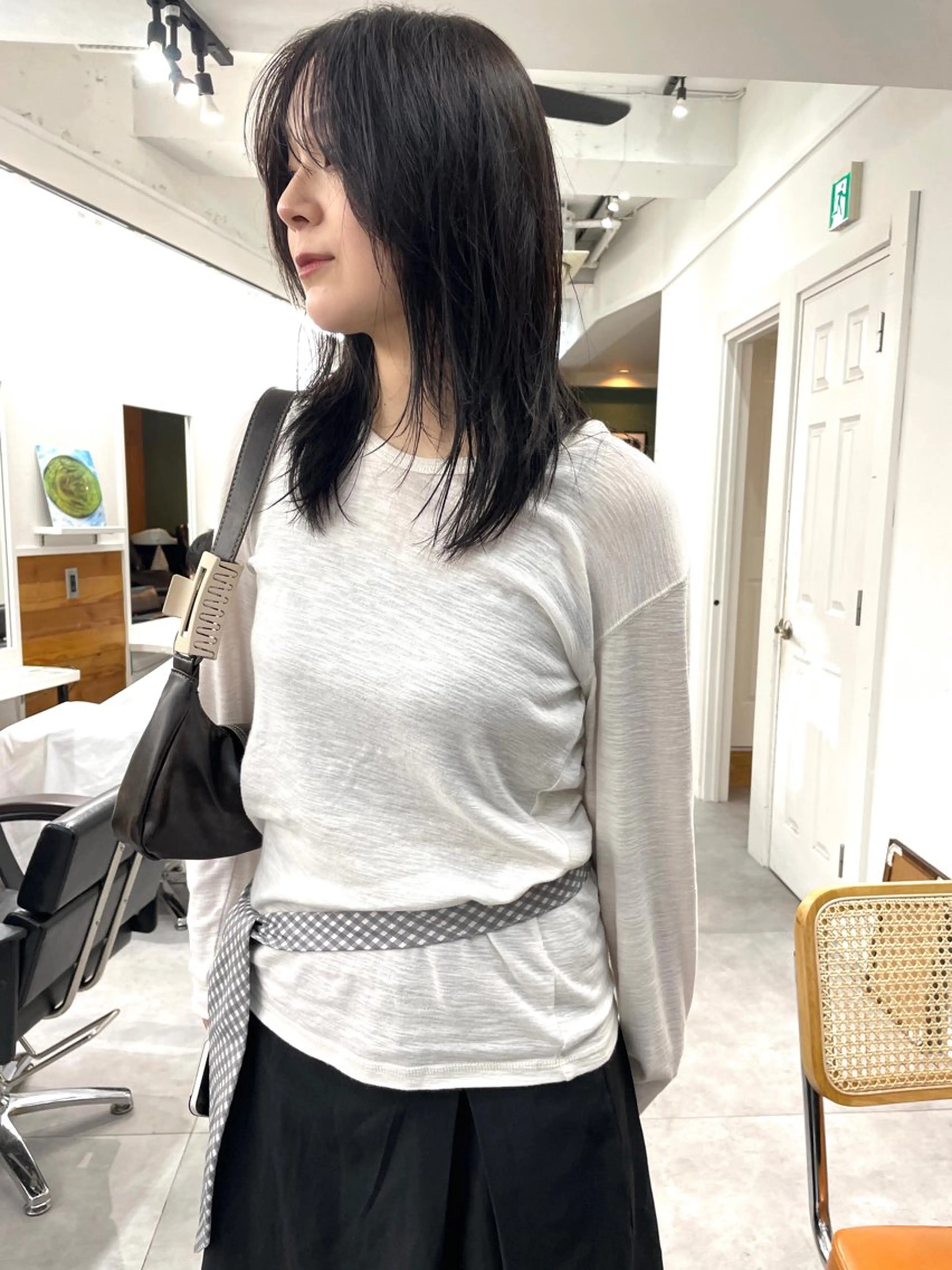 ミディアム カラー レイヤーカット カット ヘアカラー トリートメント レイヤー／似合わせ TAKUYAのヘアスタイル