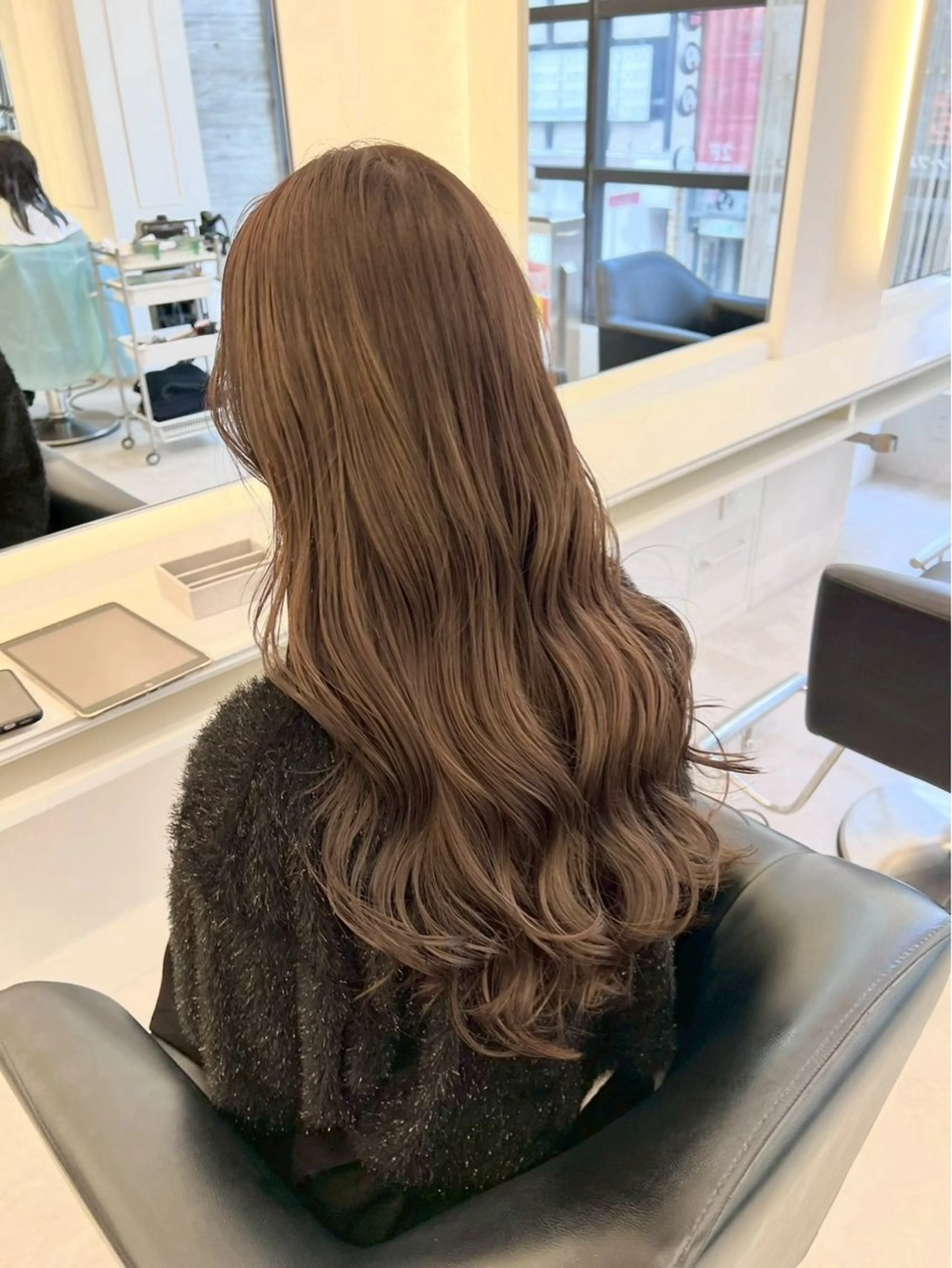 ロング カラー ヘアカラー ParveMix🎀 稲垣 詞葉のヘアスタイル