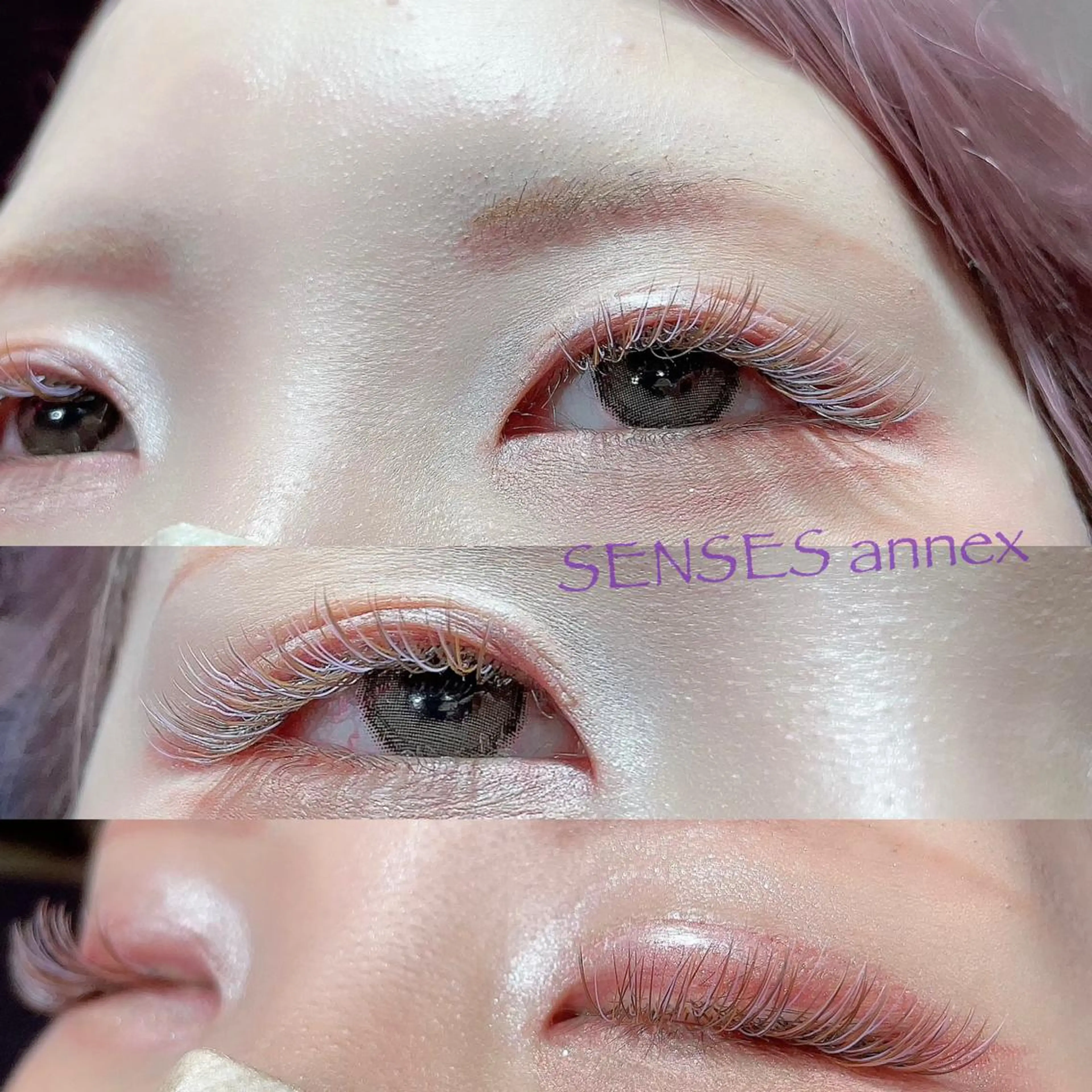 マツエク・マツパ カラーマツエク SENSES_ WAKAのマツエク・マツパデザイン