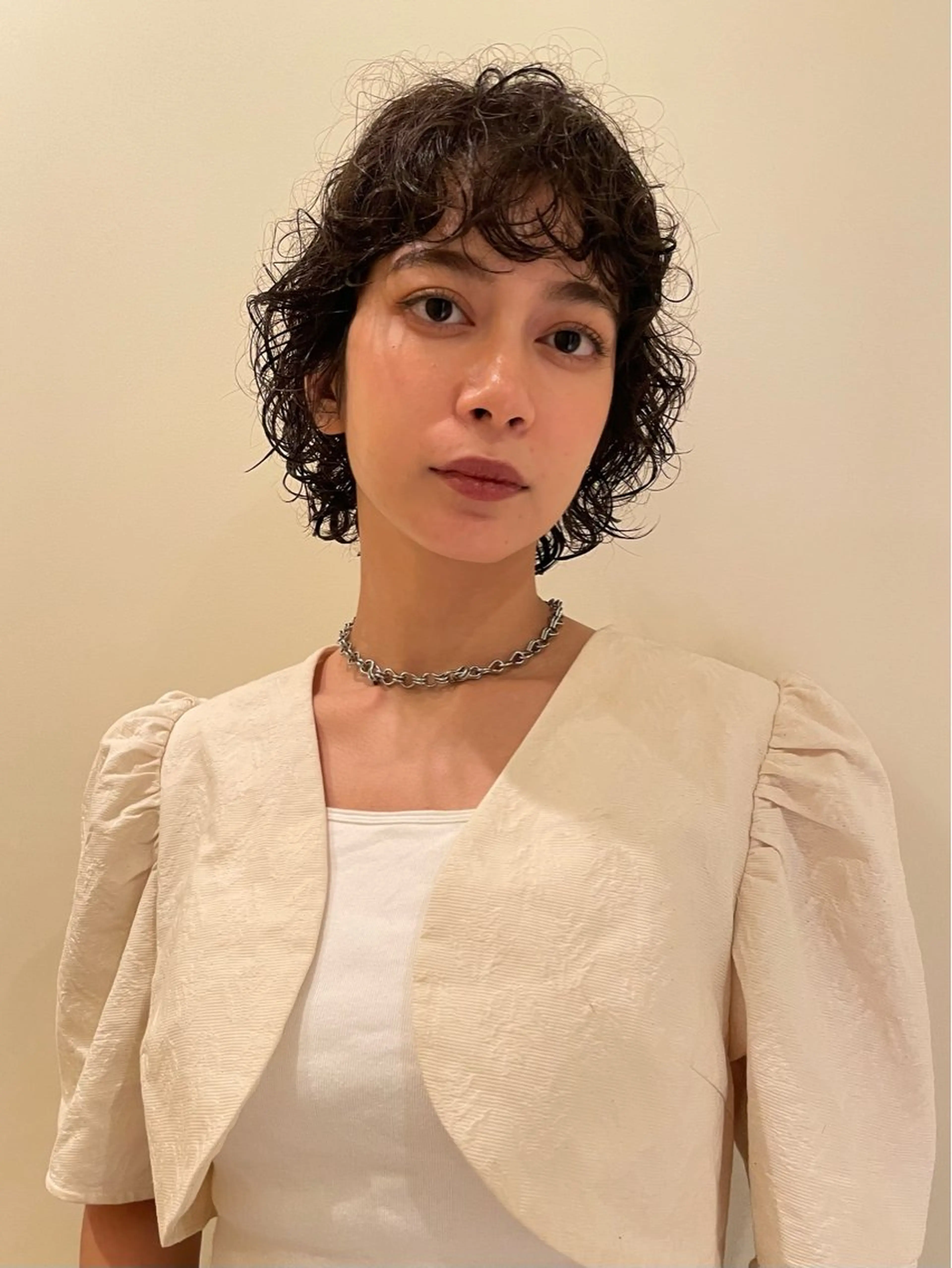 ショート ボブ くせ毛 ボブ ホノカのヘアスタイル