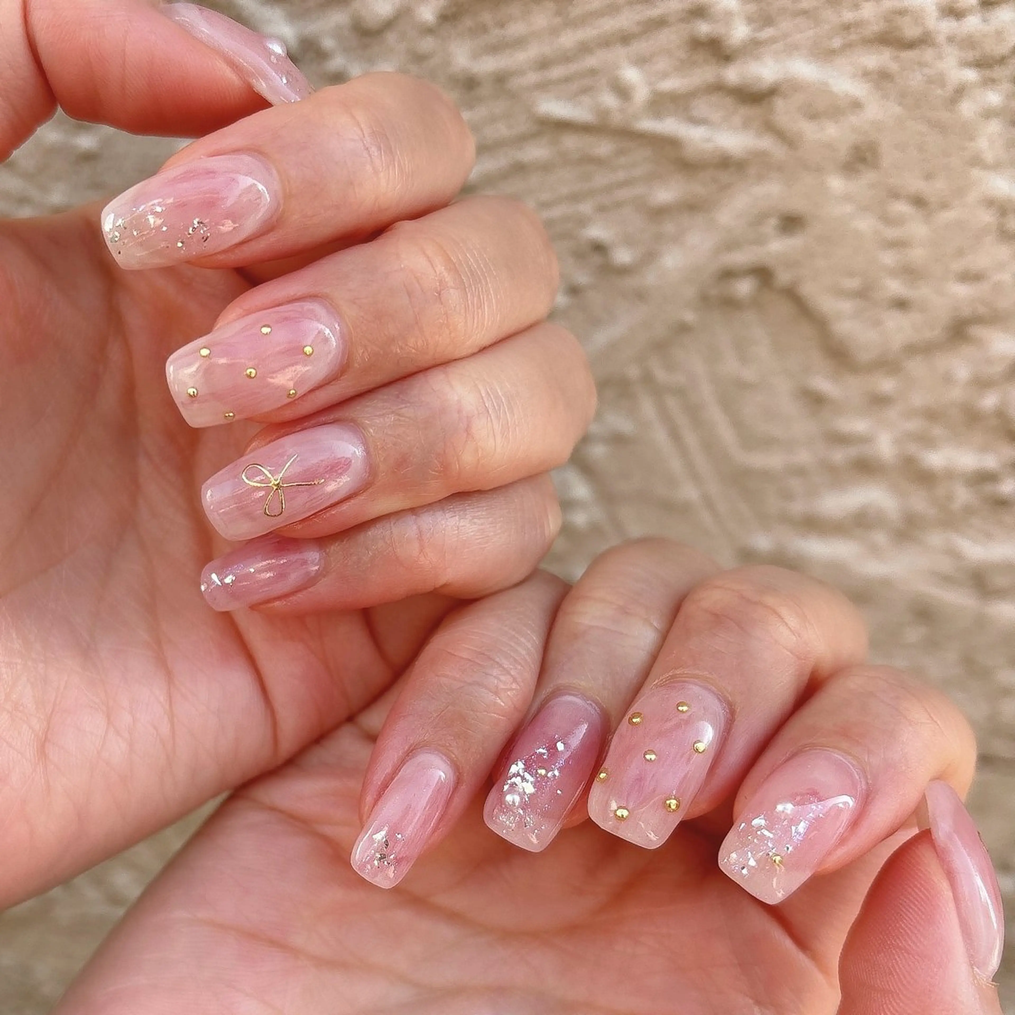 ネイル ニュアンスネイル ピンク ハンドネイル nails 🎀meのネイルデザイン