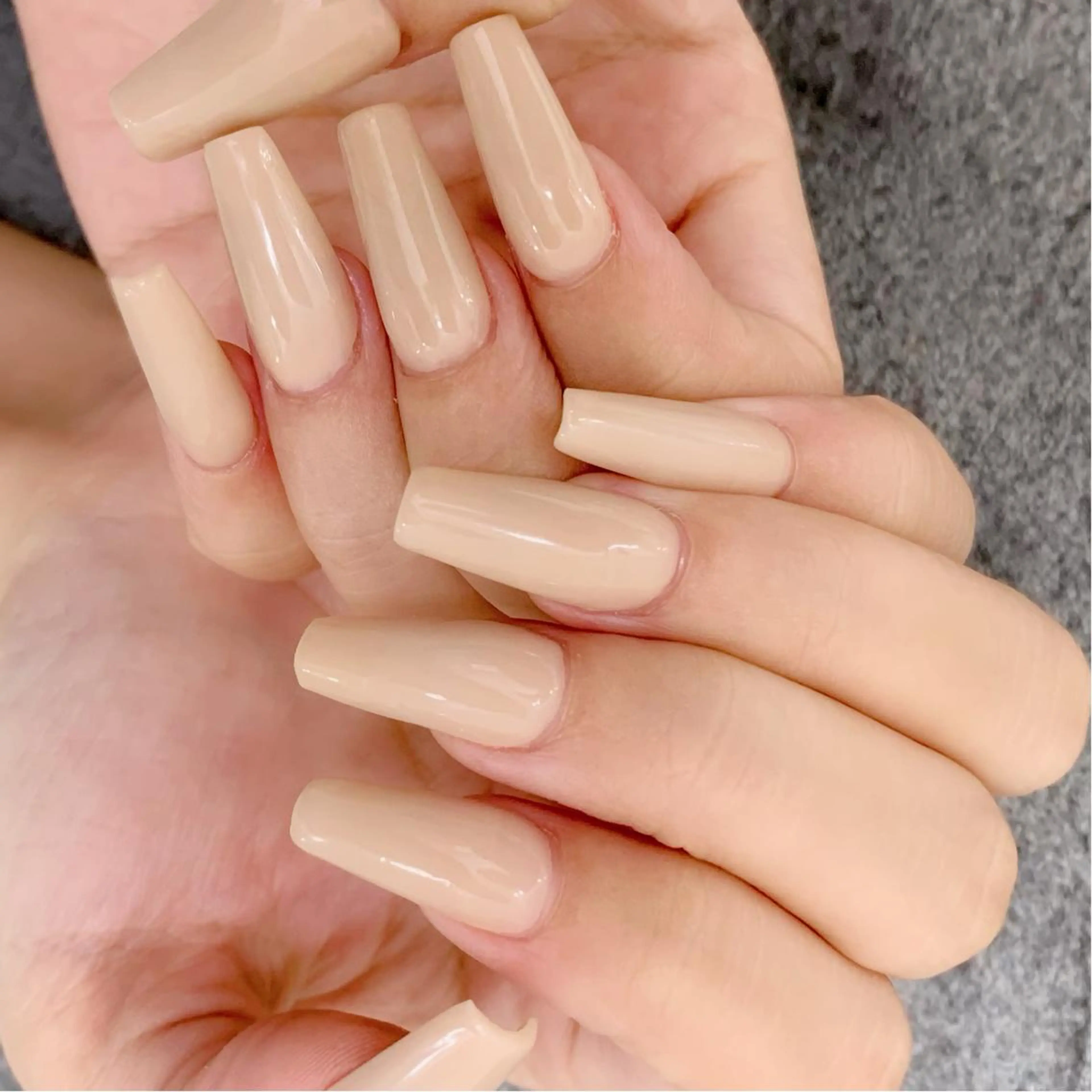 ネイル ジェルネイル ワンカラーネイル スカルプネイル 山田 真里のネイルデザイン