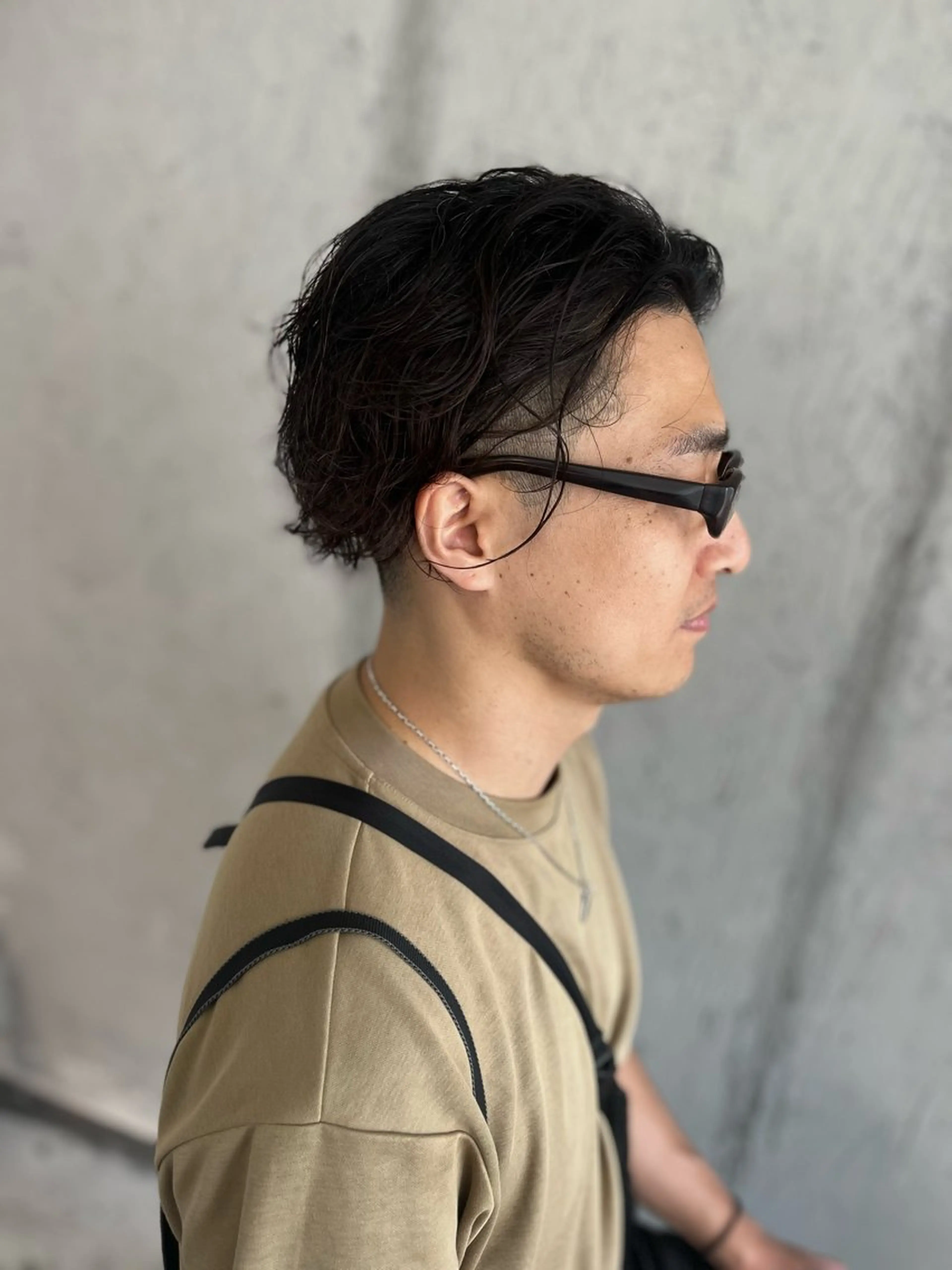 メンズ パーマ Mariana雛/ 西大分/ハイライトのヘアスタイル