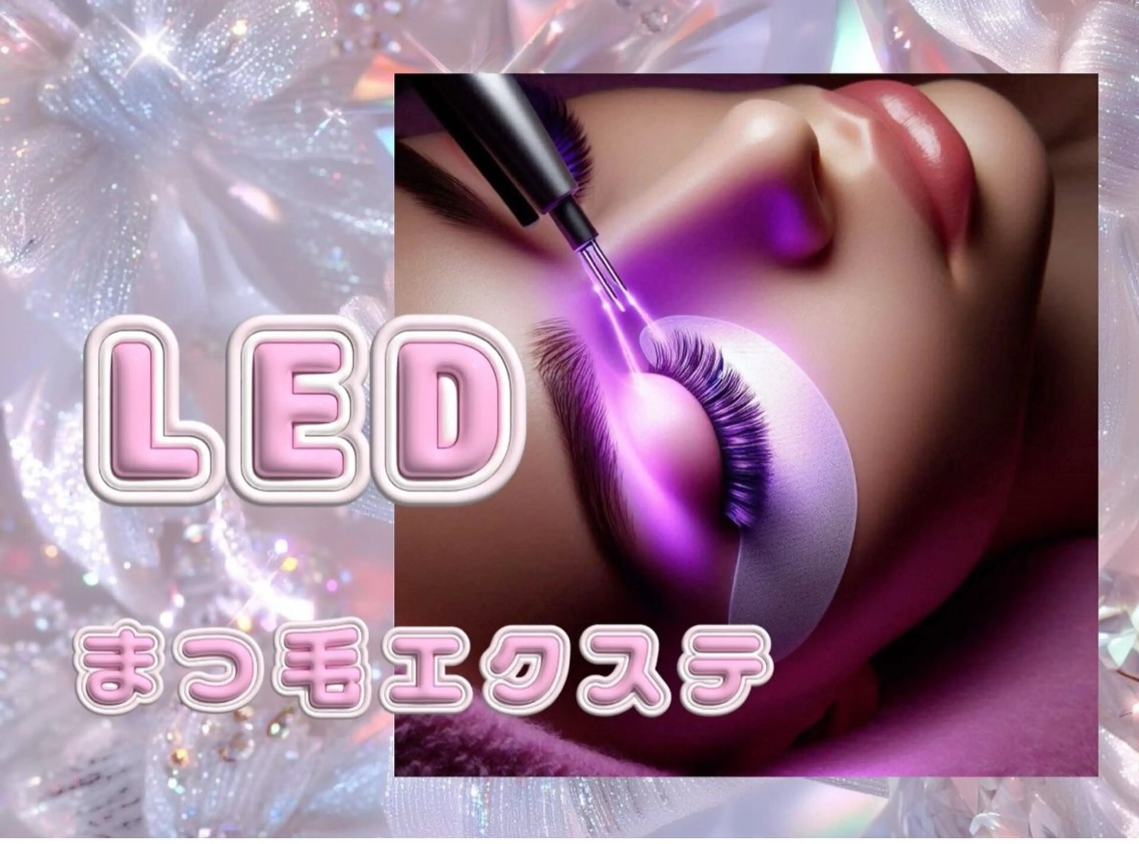 マツエク・マツパ フラットラッシュ ユミナガ ジンのマツエク・マツパデザイン