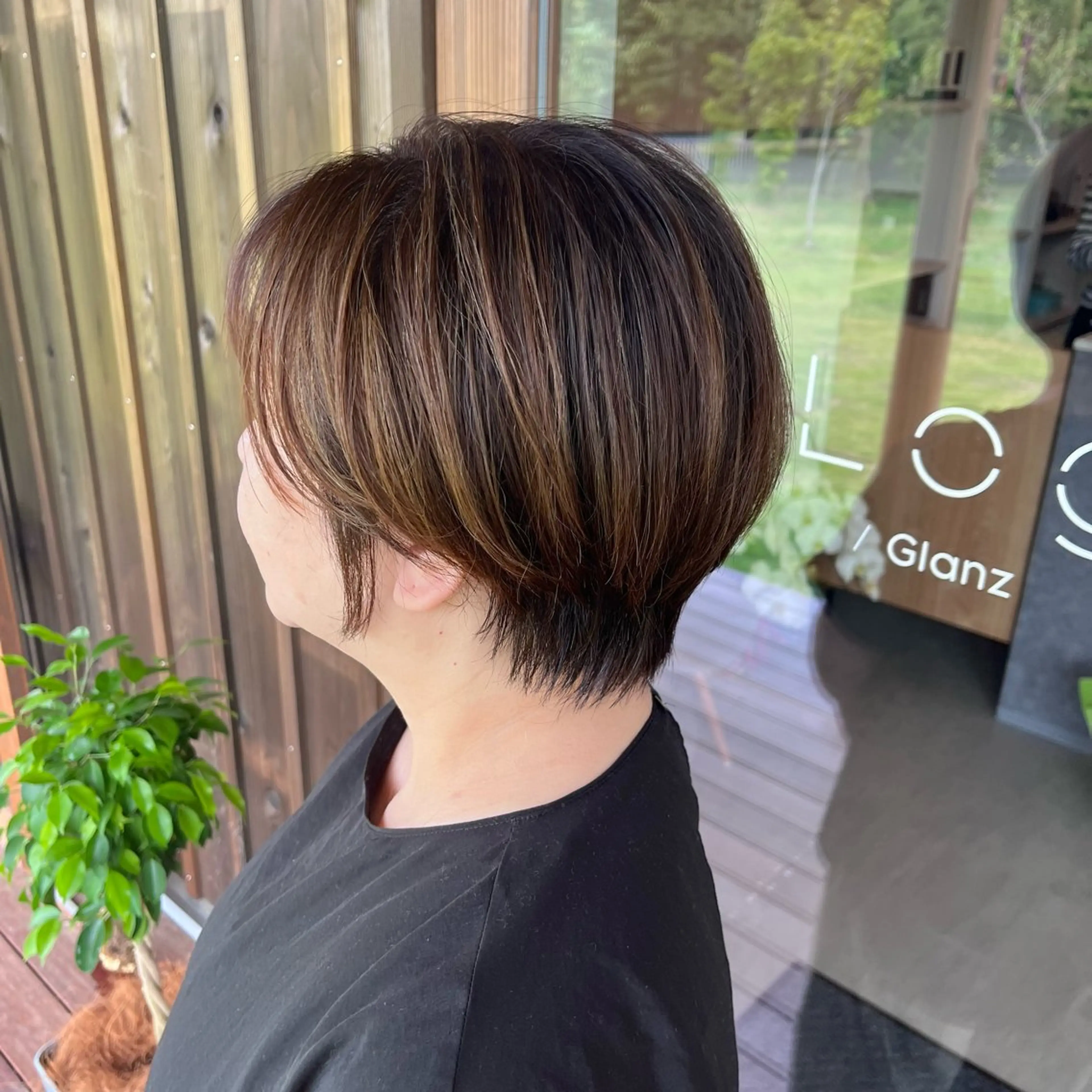 ショート ハイライト ショートヘア Glanz hair 坂牛匠のヘアスタイル