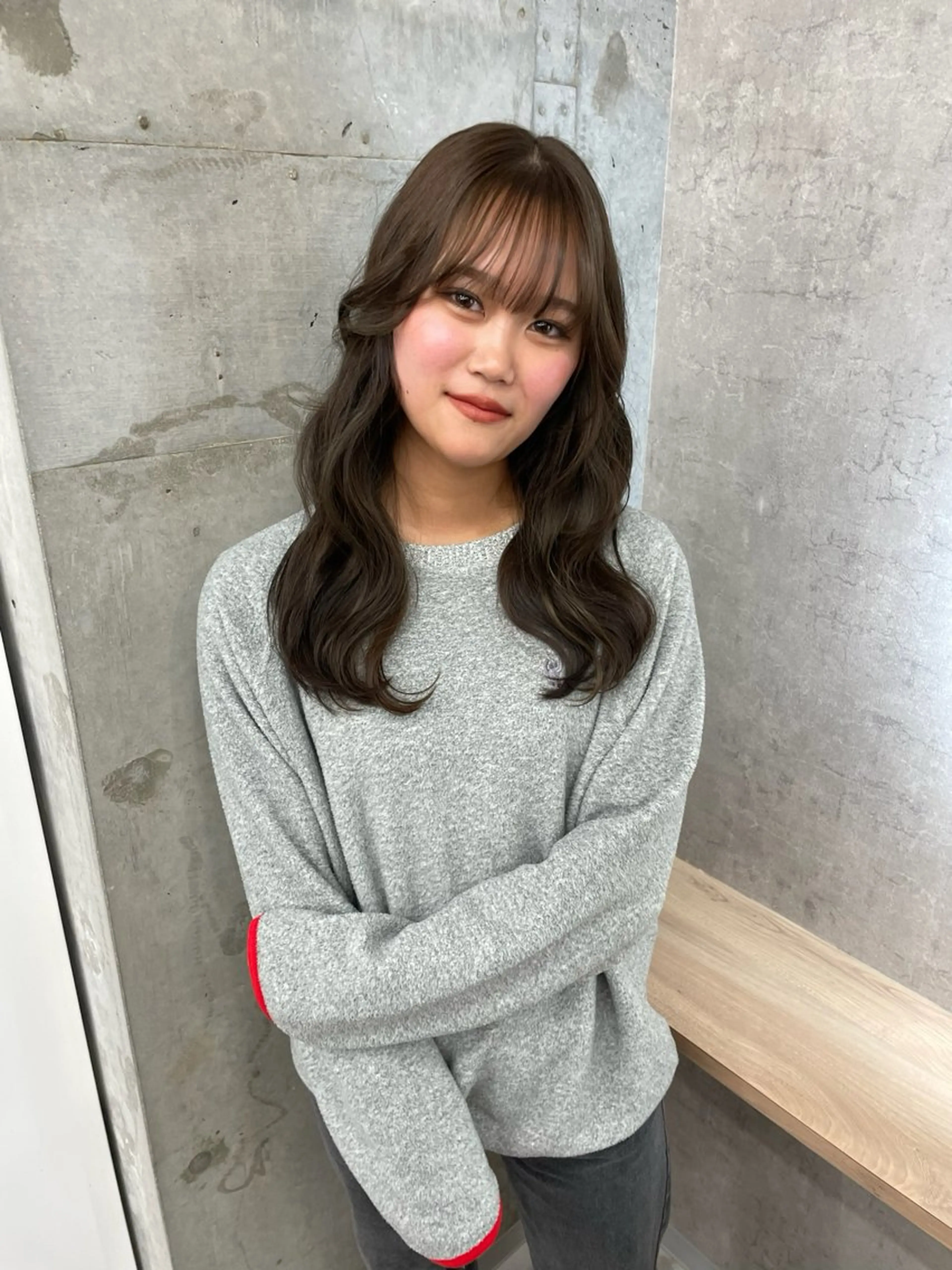 セミロング カラー ブリーチ ブリーチなしカラー ブリーチ/ベージュ 💕/momoaのヘアスタイル