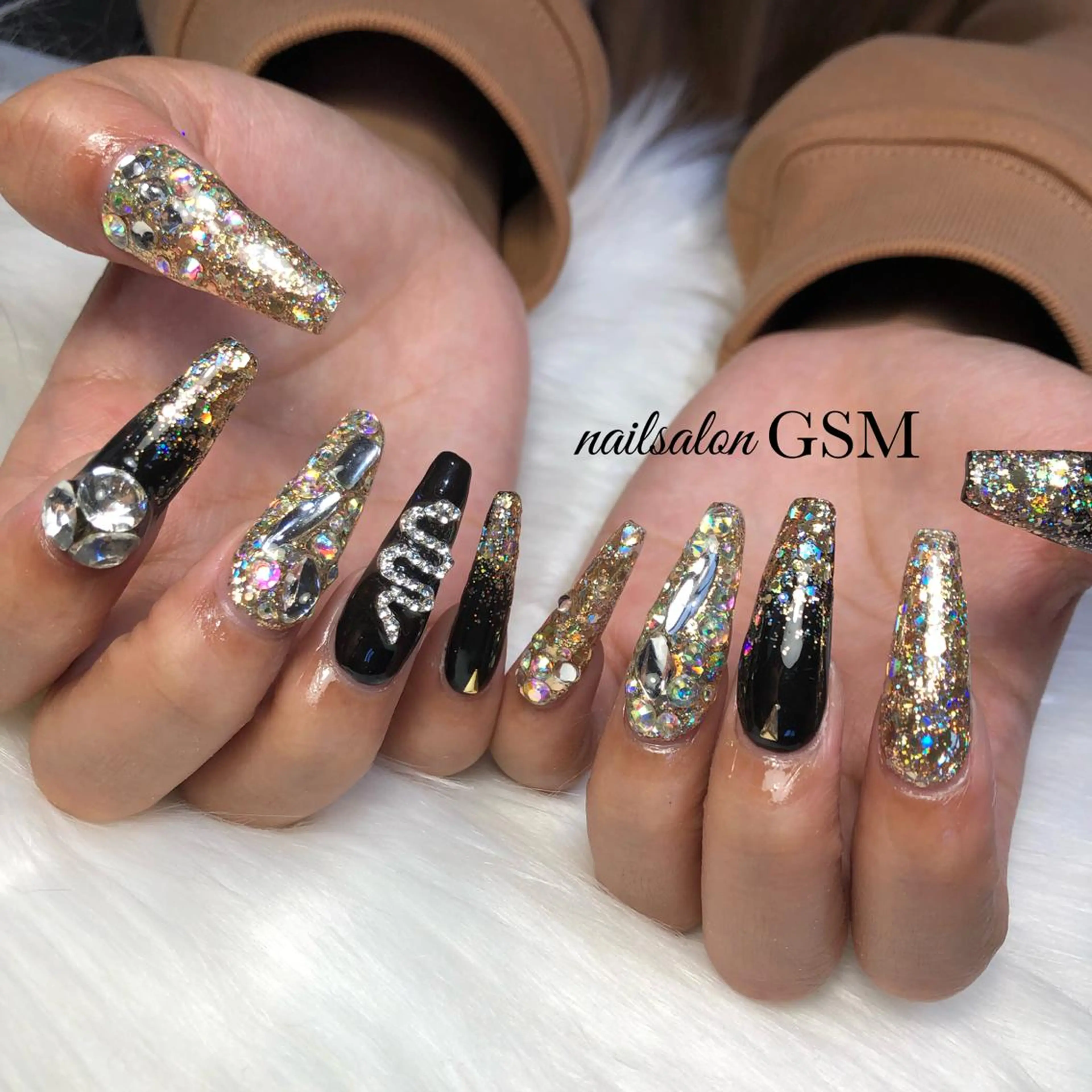 ネイル 成人式 ハンドネイル nail salon GSMのネイルデザイン